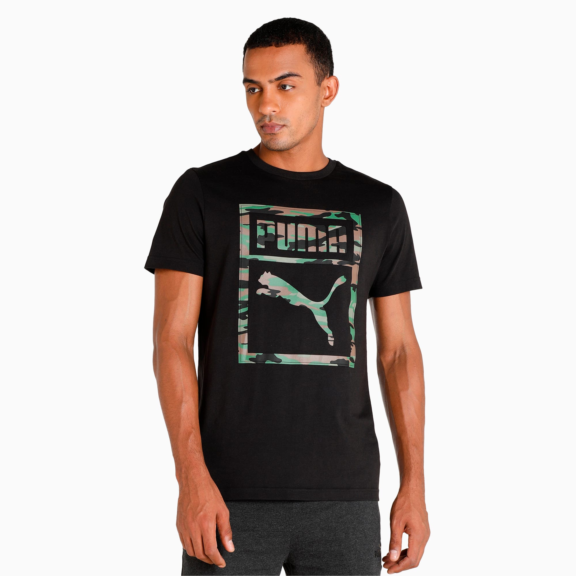 Camo Box Men s Slim Fit T Shirt PUMA