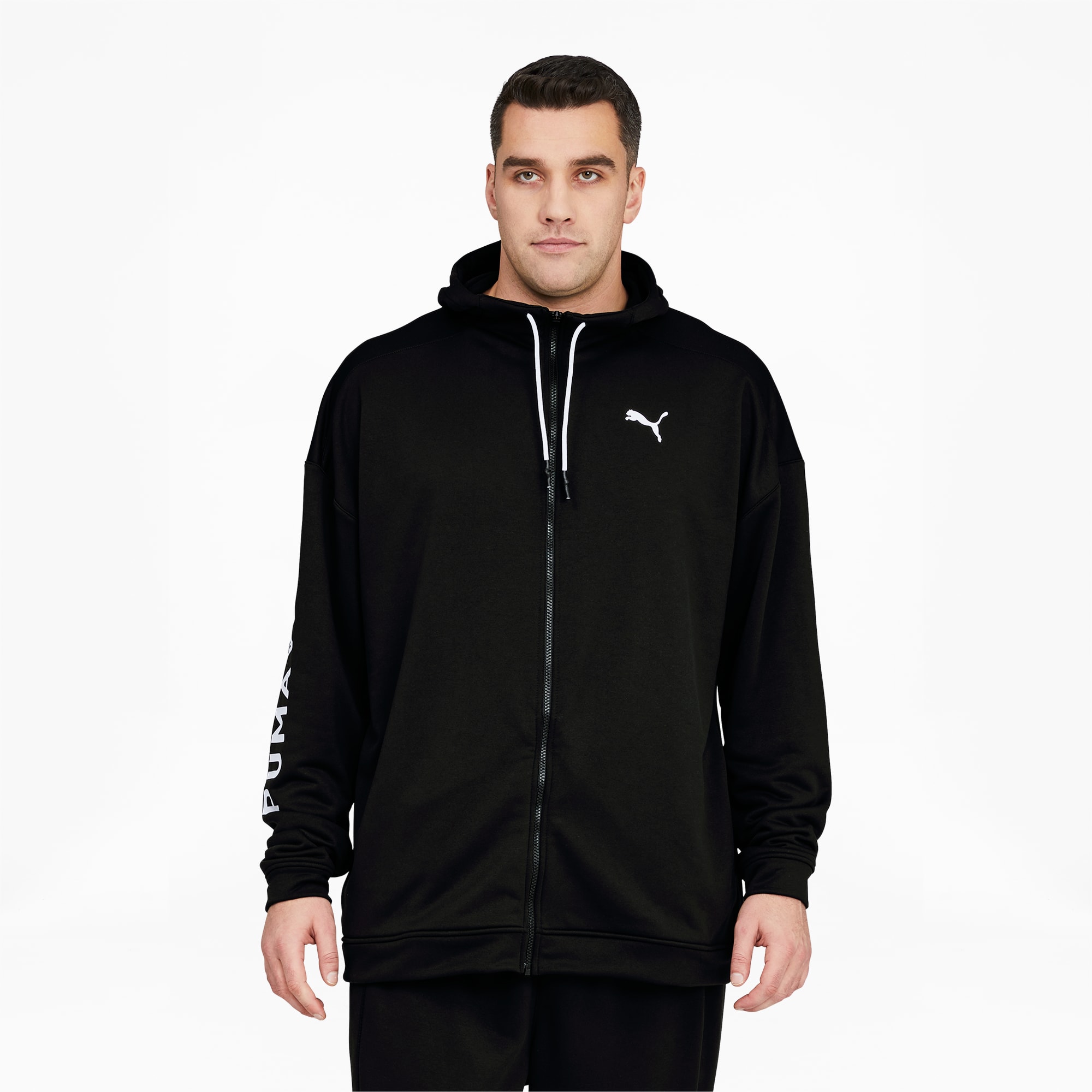 Men's train n logo full zip hoodie clearance