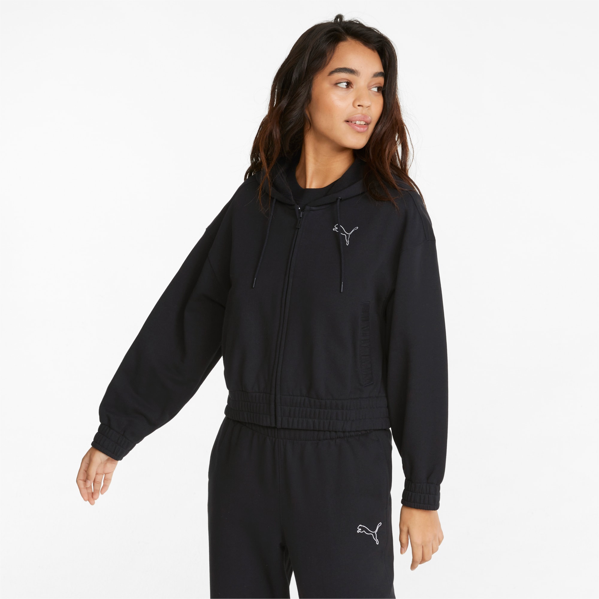 Black puma hoodie women's on sale