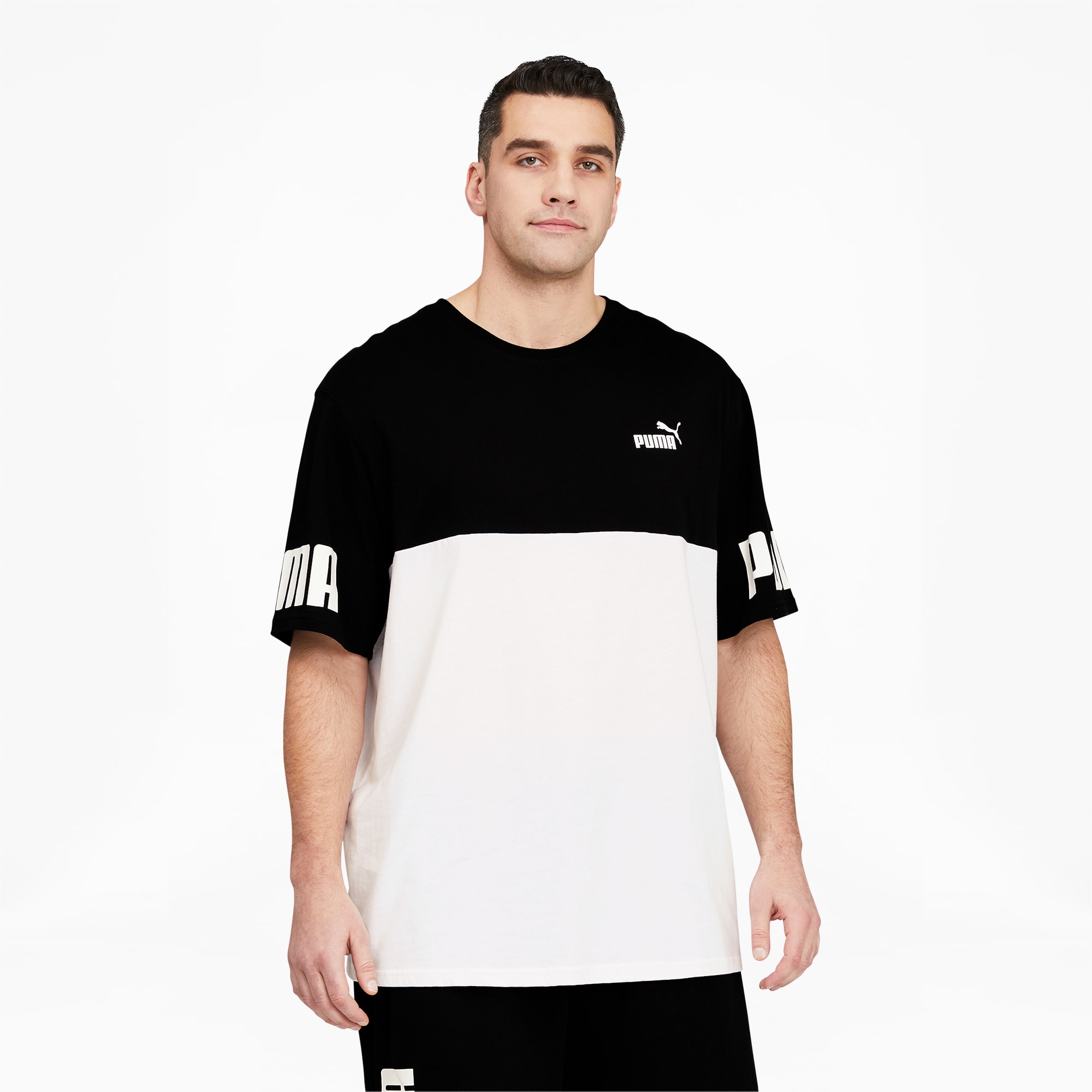 Power Colorblock Men\'s Tee BT | PUMA | Sport-T-Shirts