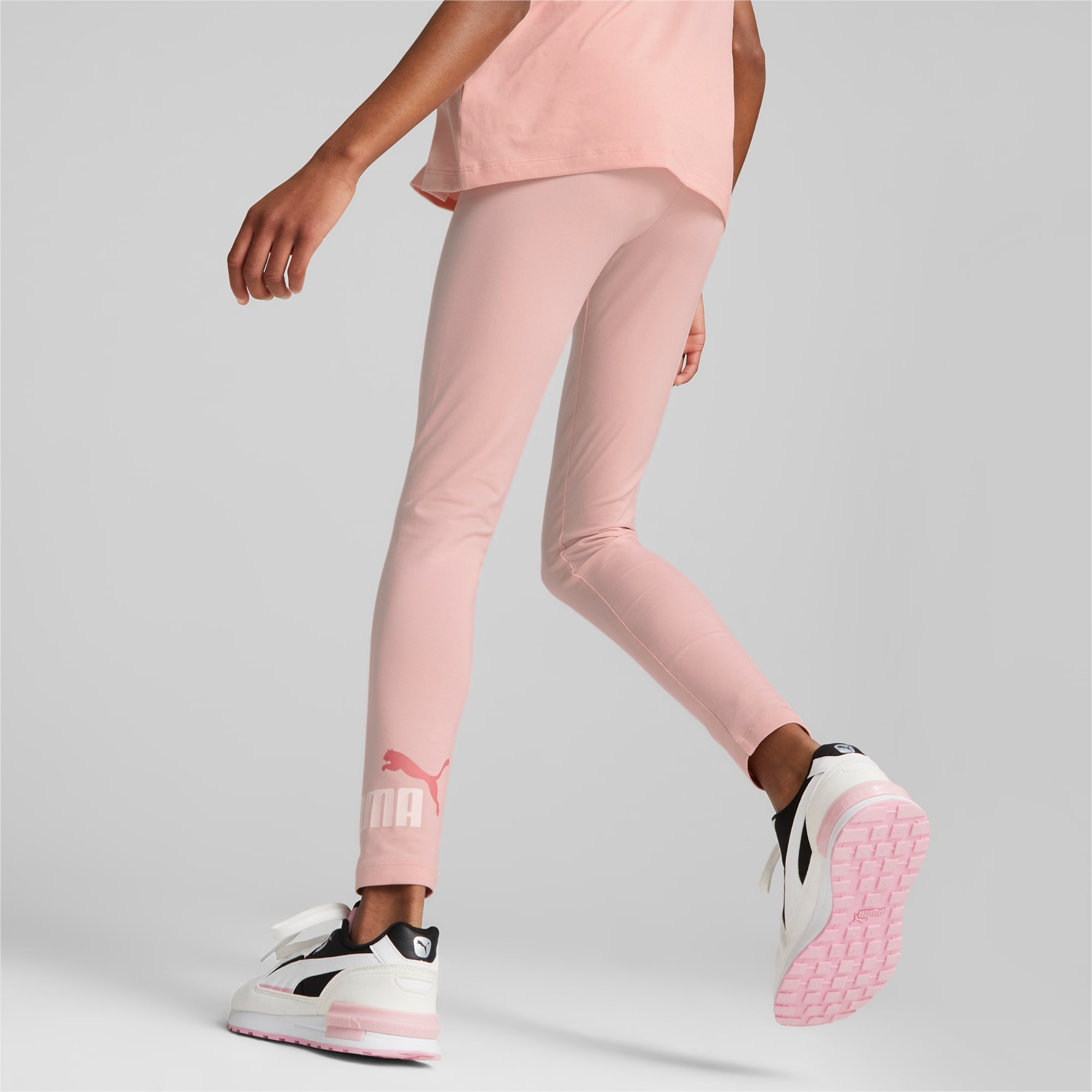 Puma ESSENTIALS - Leggings - Trousers - salmon/pink - Zalando.de