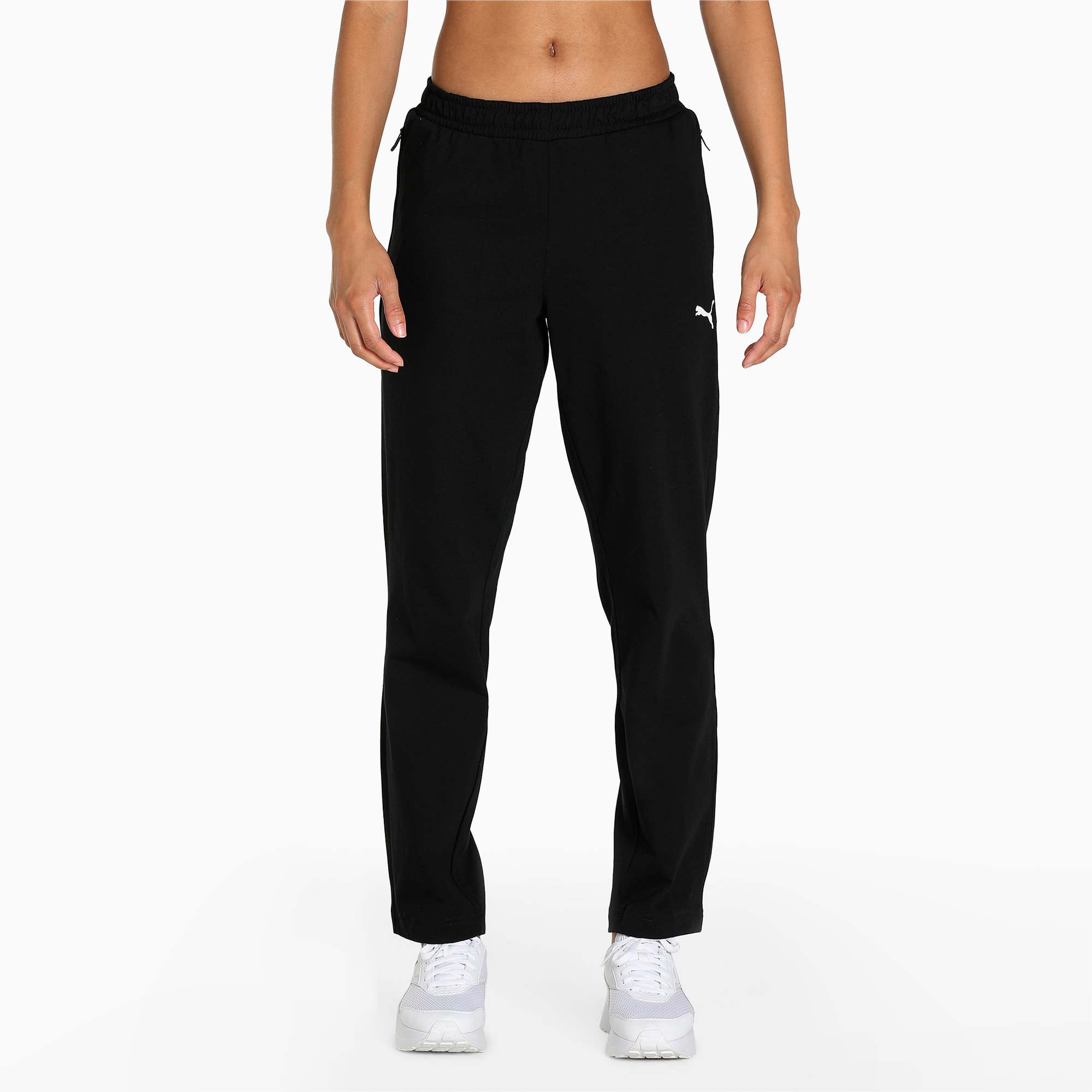 Zippered Women's Regular Fit Jersey's Regular Fit Sweatpants | PUMA