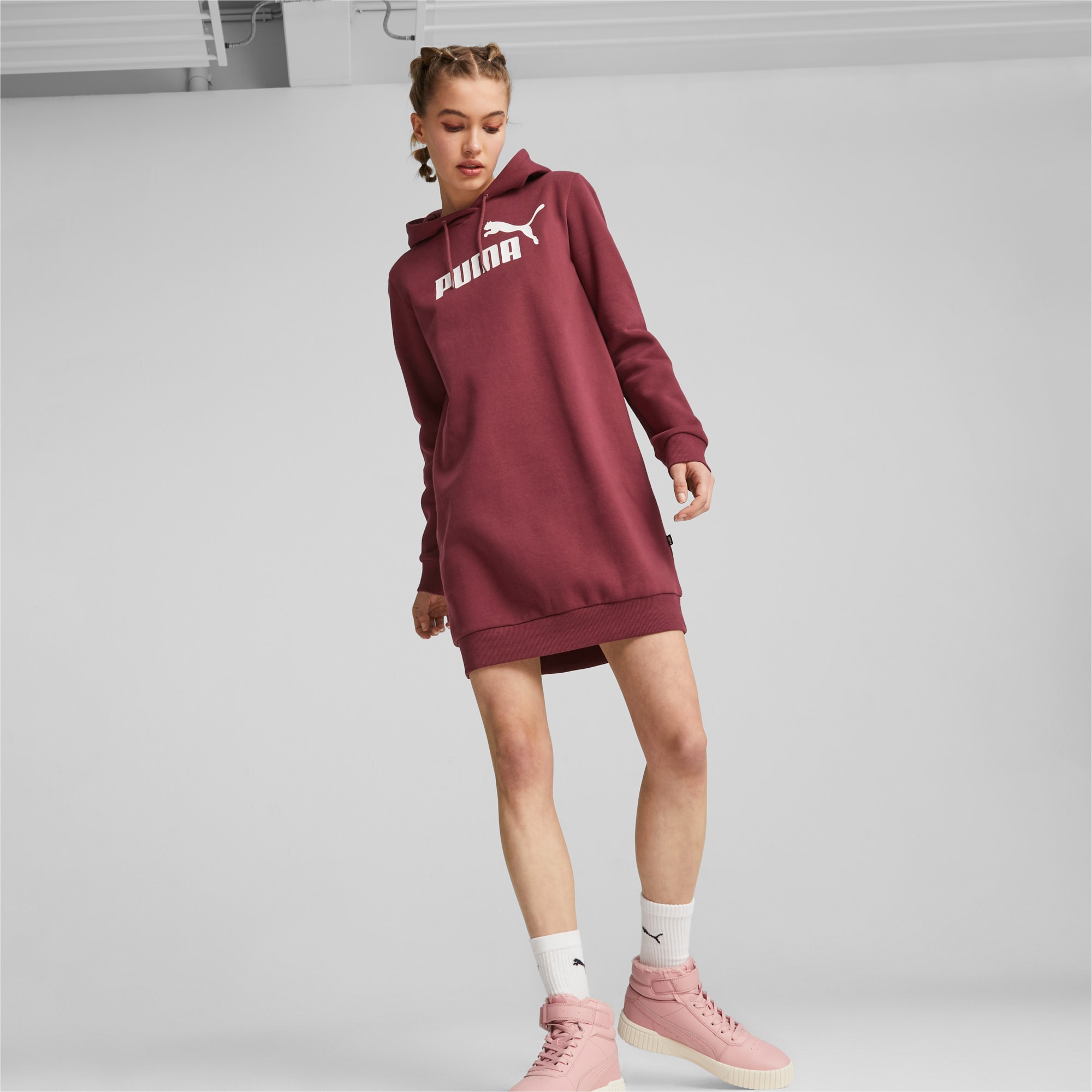 Burgundy puma dress online