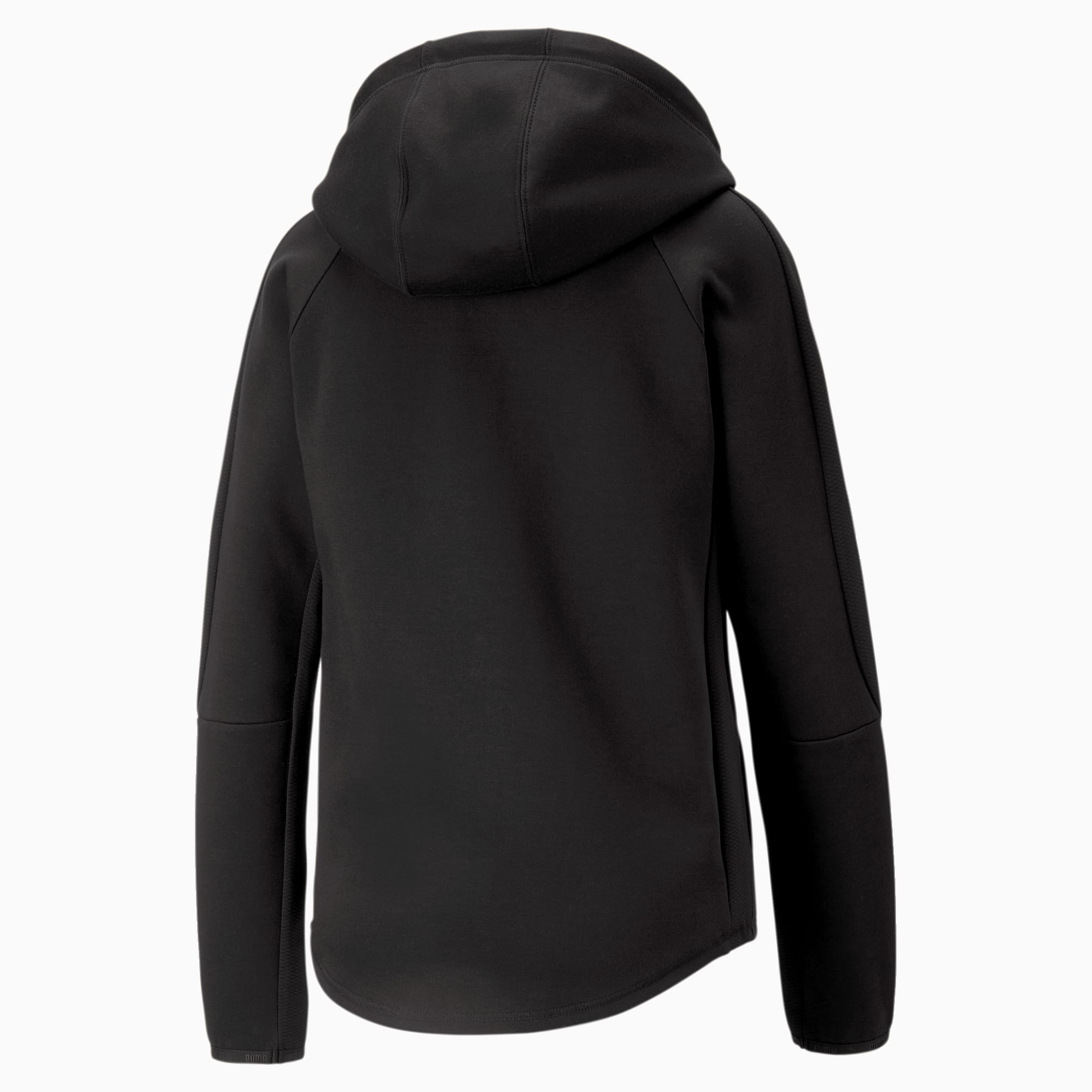 Black RTECH EVO hooded jacket with long sleeve zip