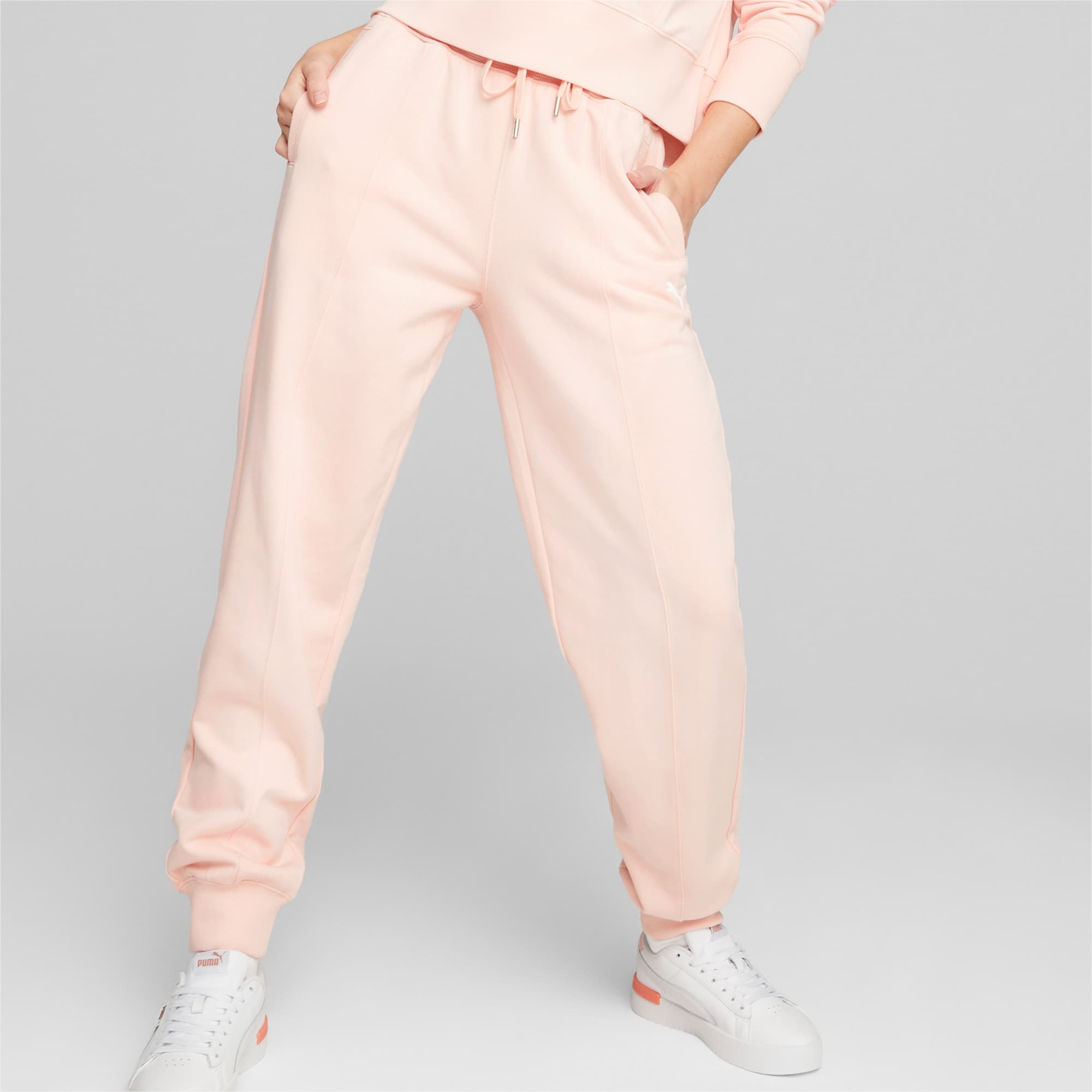 HER Women s High Waist Pants Rose Dust PUMA Sustainable