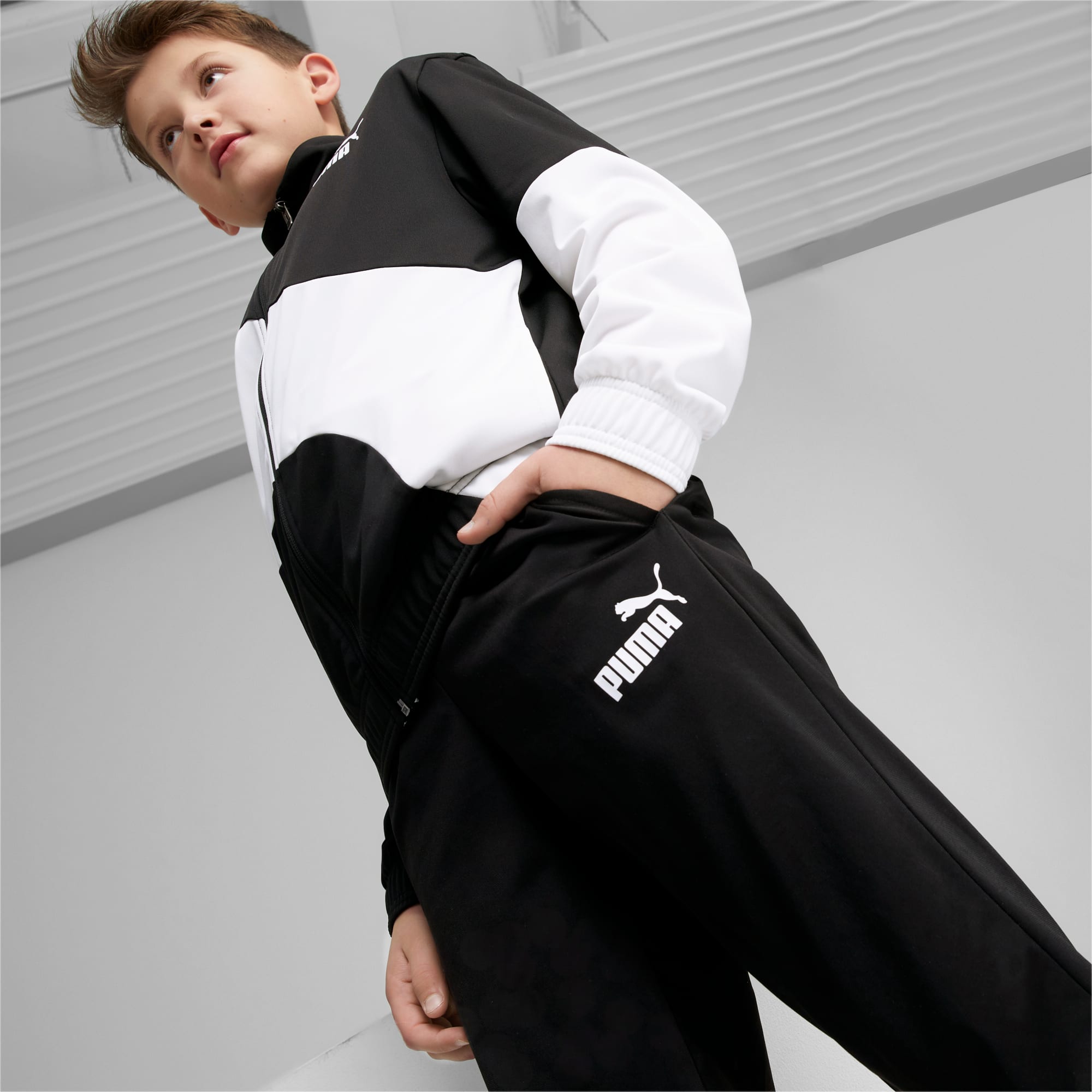 PUMA Power Cat Tracksuit Youth Boys 8 16 years