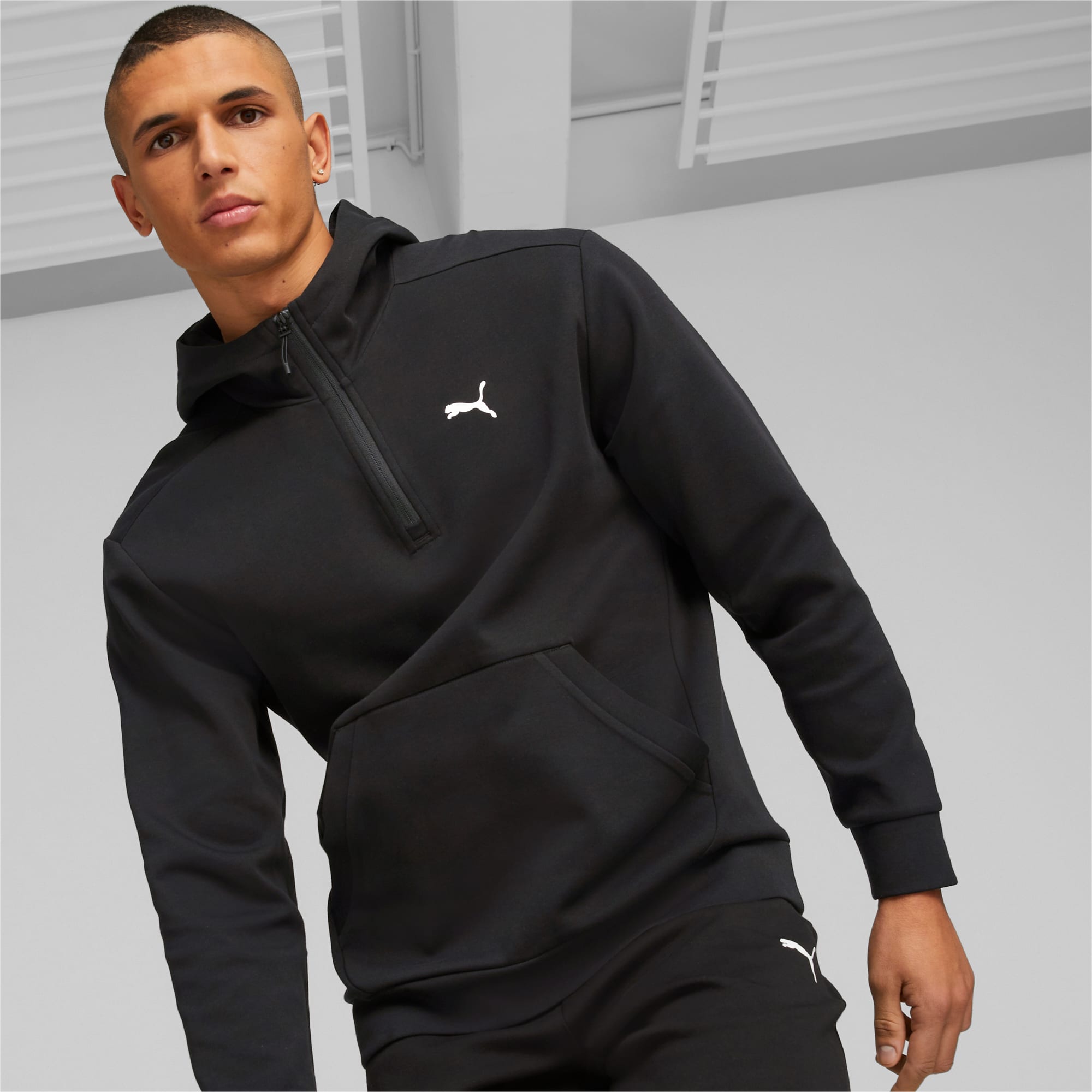 Puma men's half-zip pullovers hot sale