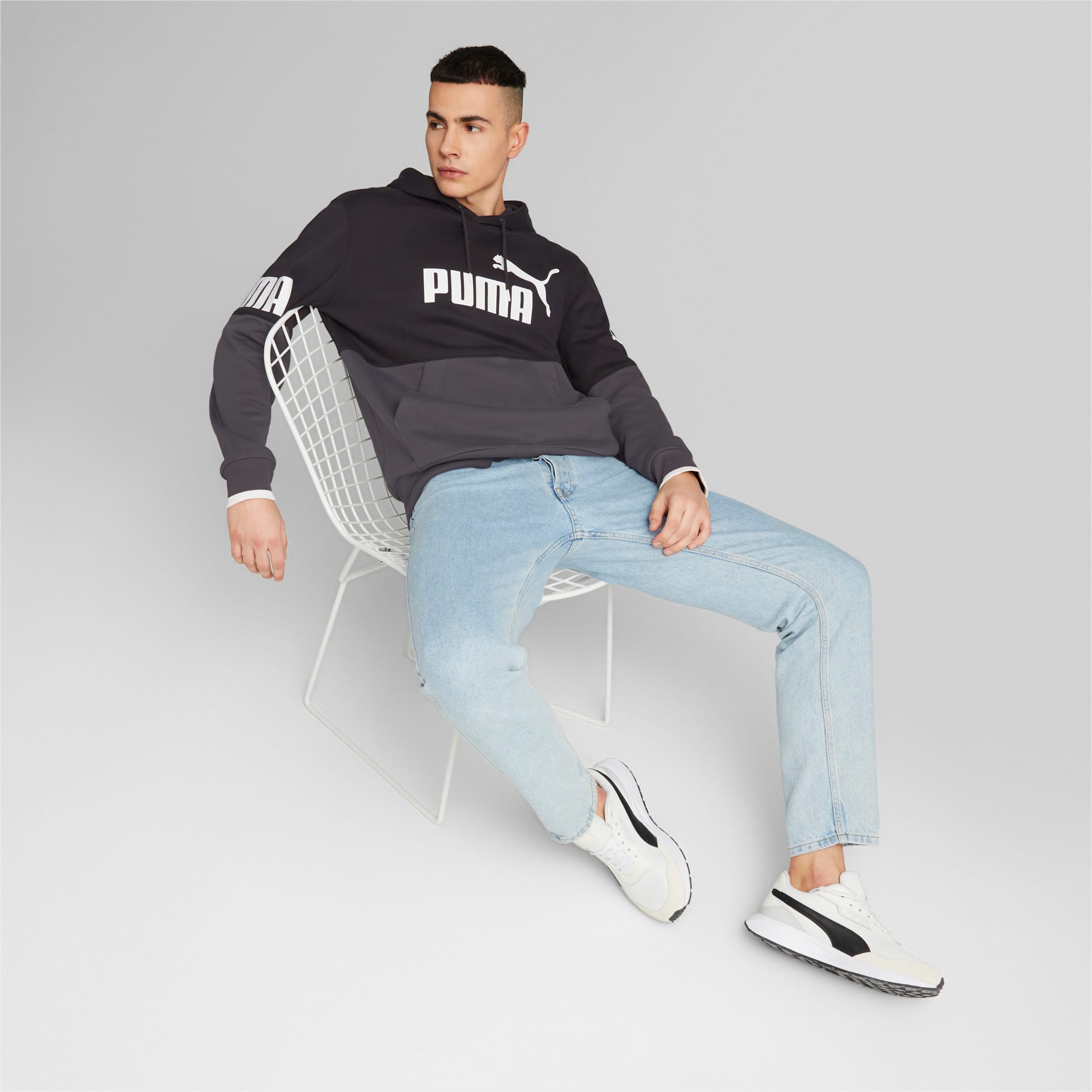 PUMA POWER Men s Colourblock Hoodie