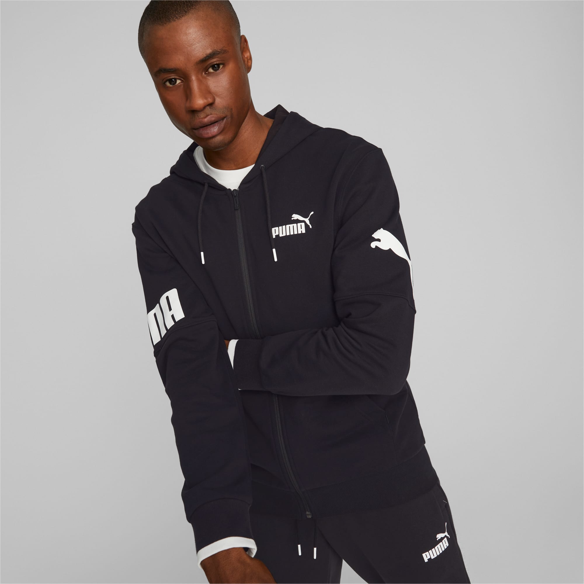 Puma zip up hoodie mens sale