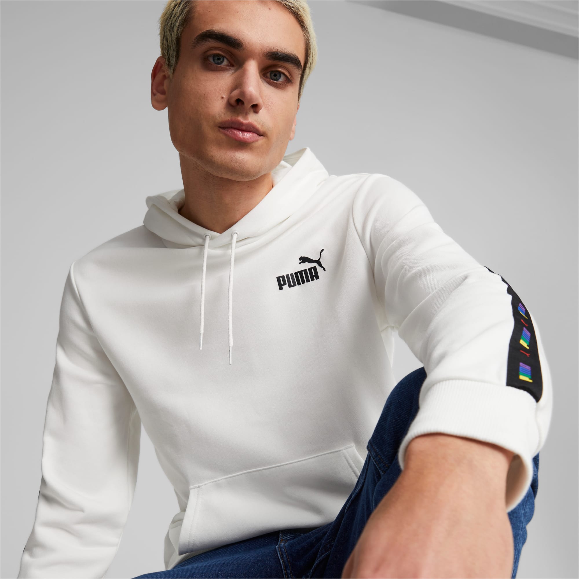 PUMA - Sudadera con capucha Ess Big Logo para hombre, talla M High