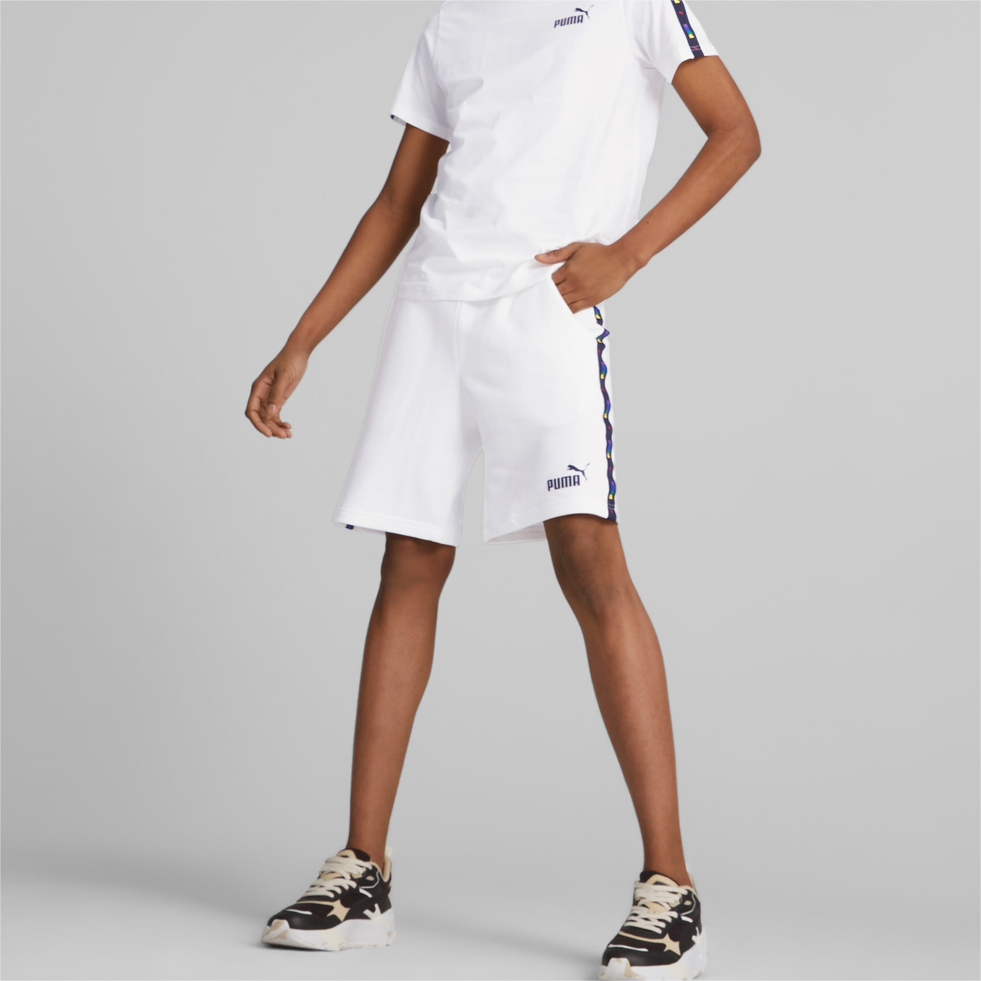 Puma elevated essential tape sweatshirt top