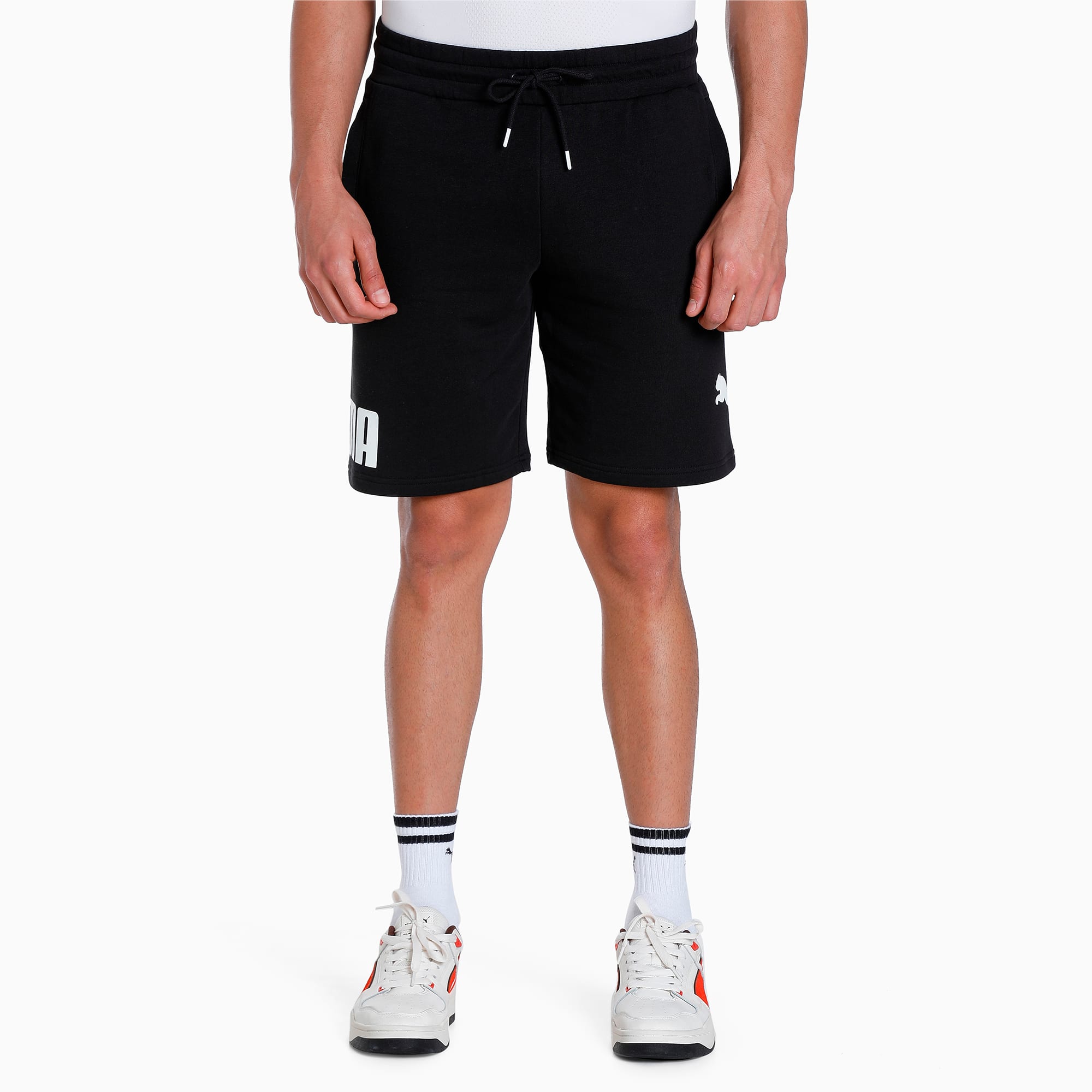 Puma black shorts mens store