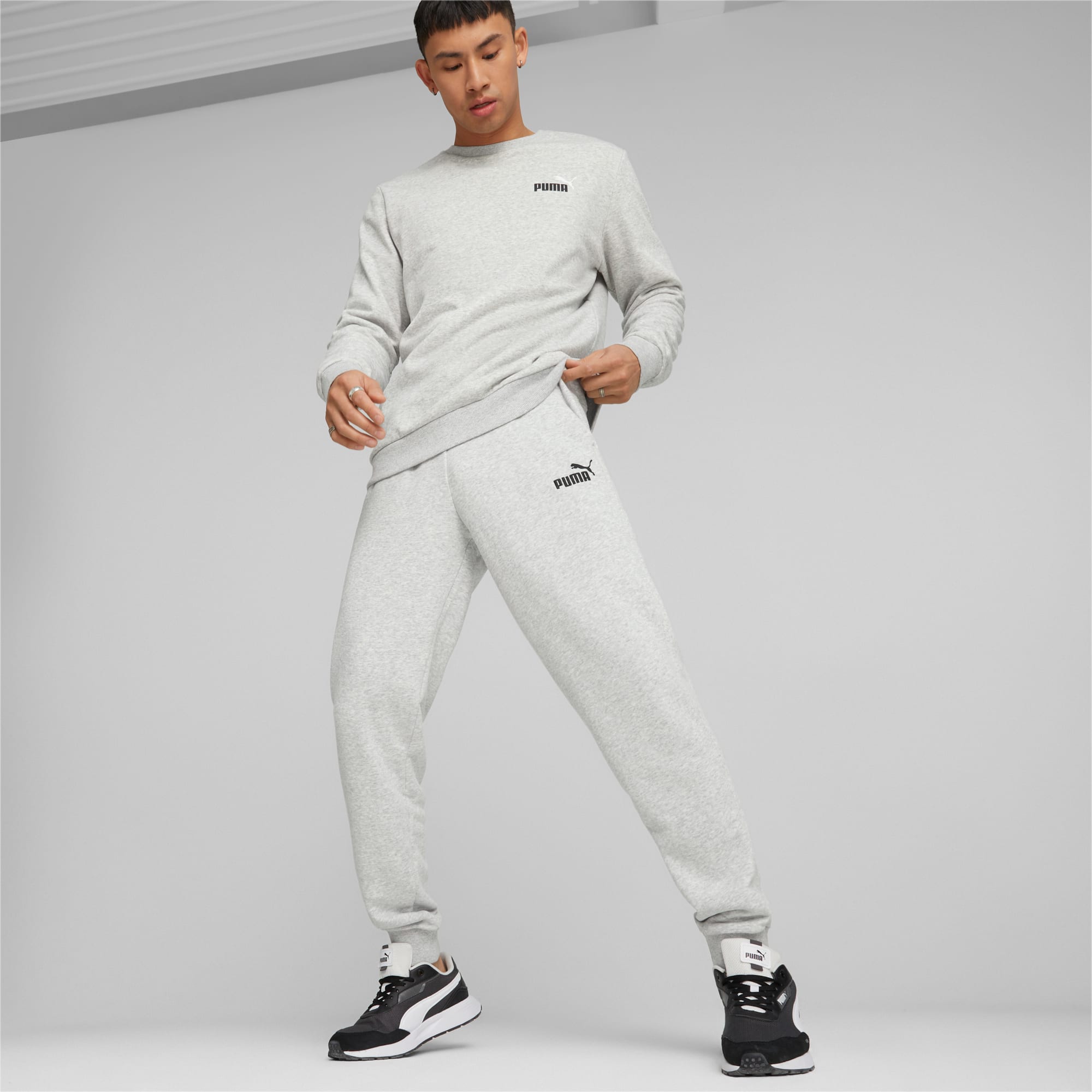Light grey puma tracksuit hotsell