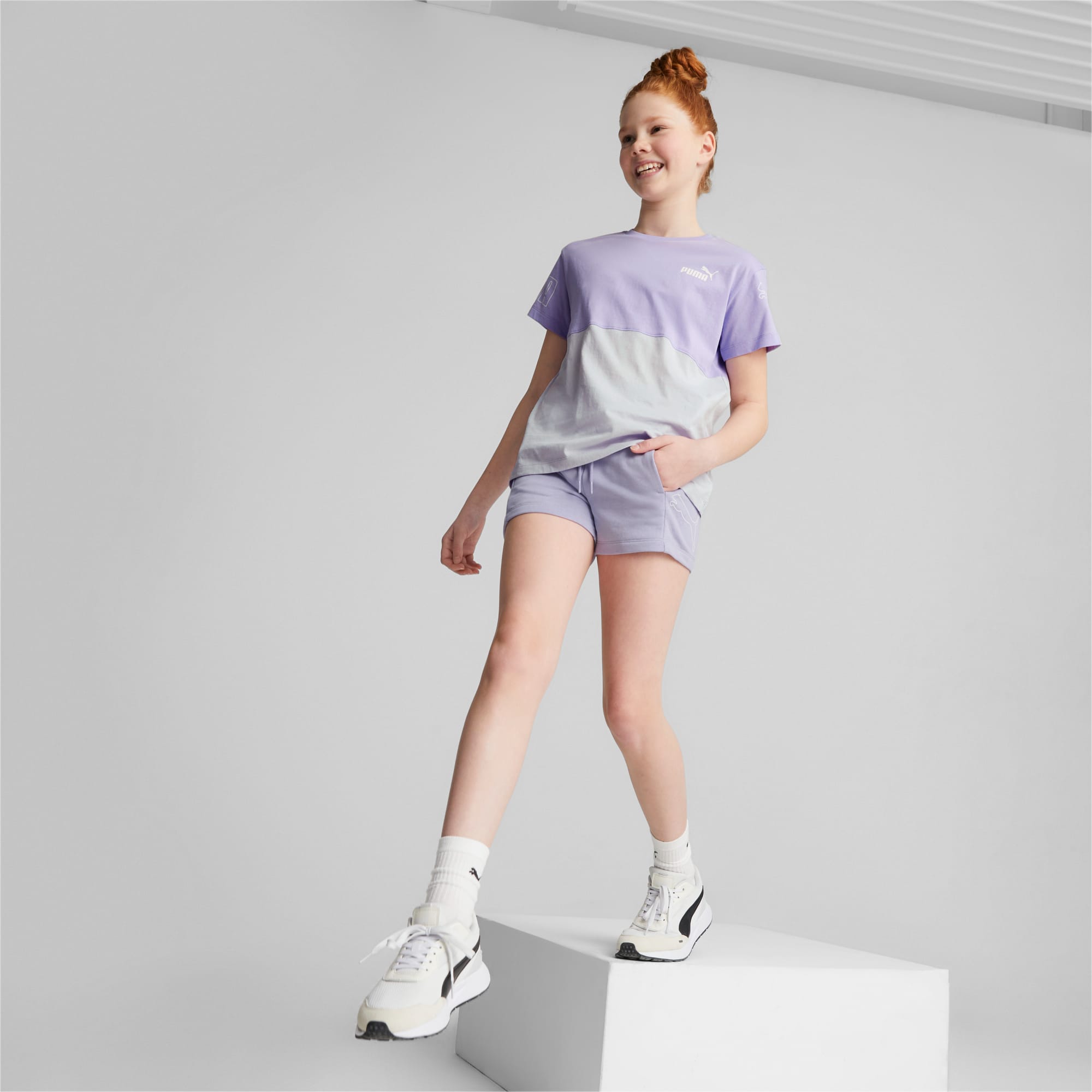 PA-C9 (Puma power cat girls tee and leggings set icy blue) 112394750 –  Otahuhu Shoes