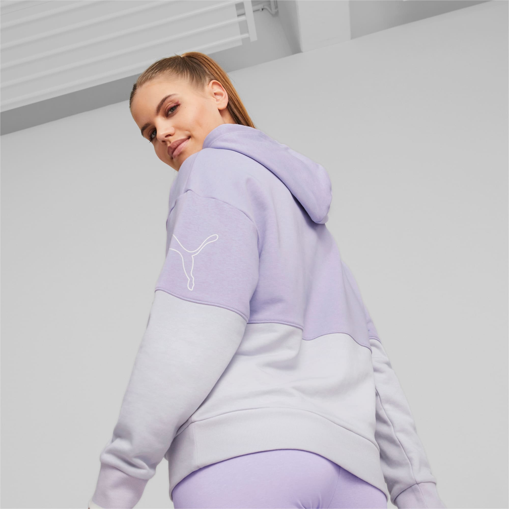 PUMA NIÑA ABRIGO POWER COLORBLOCK CAT HOODIE PURPLE – Poppy's