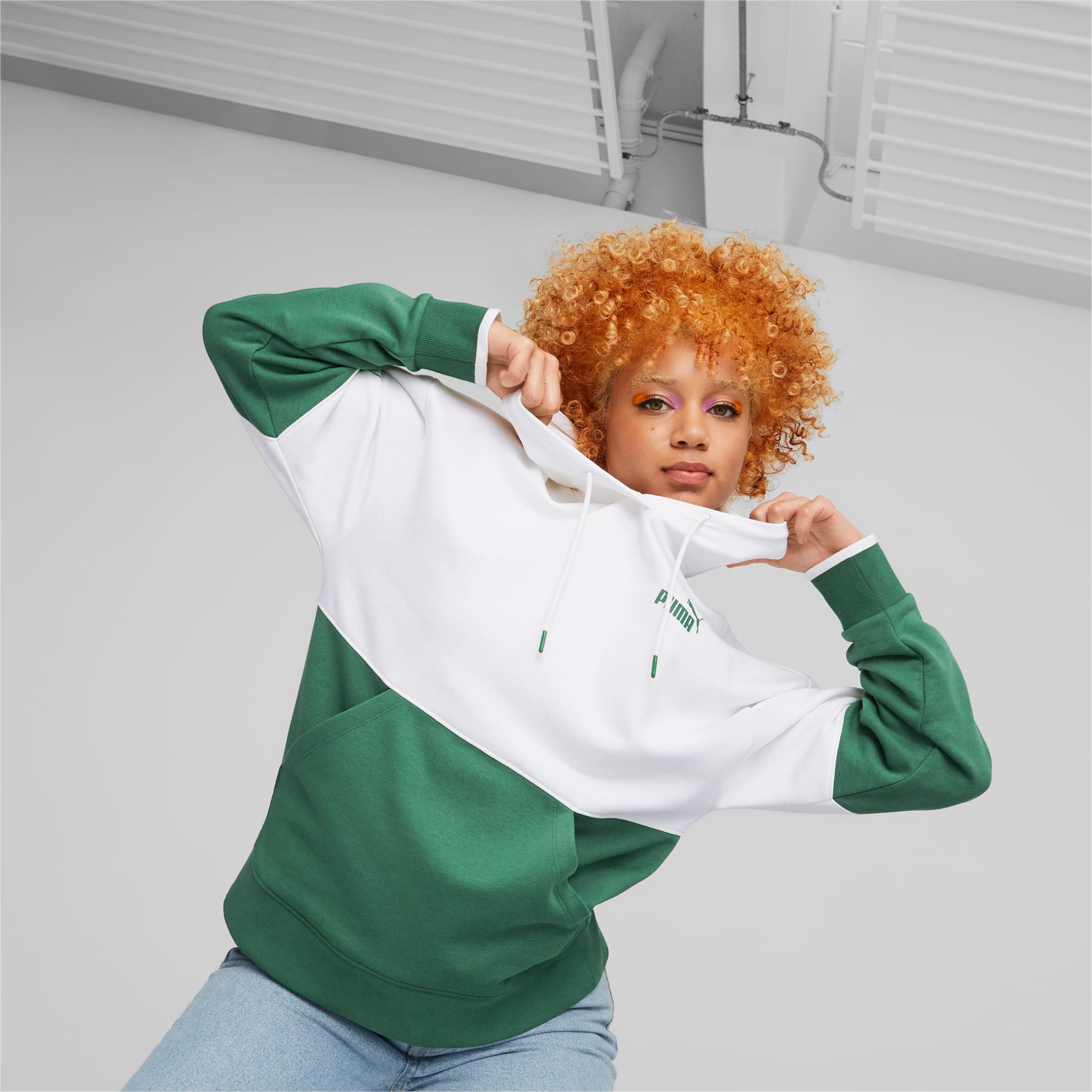 PUMA POWER Women s Colourblock Hoodie
