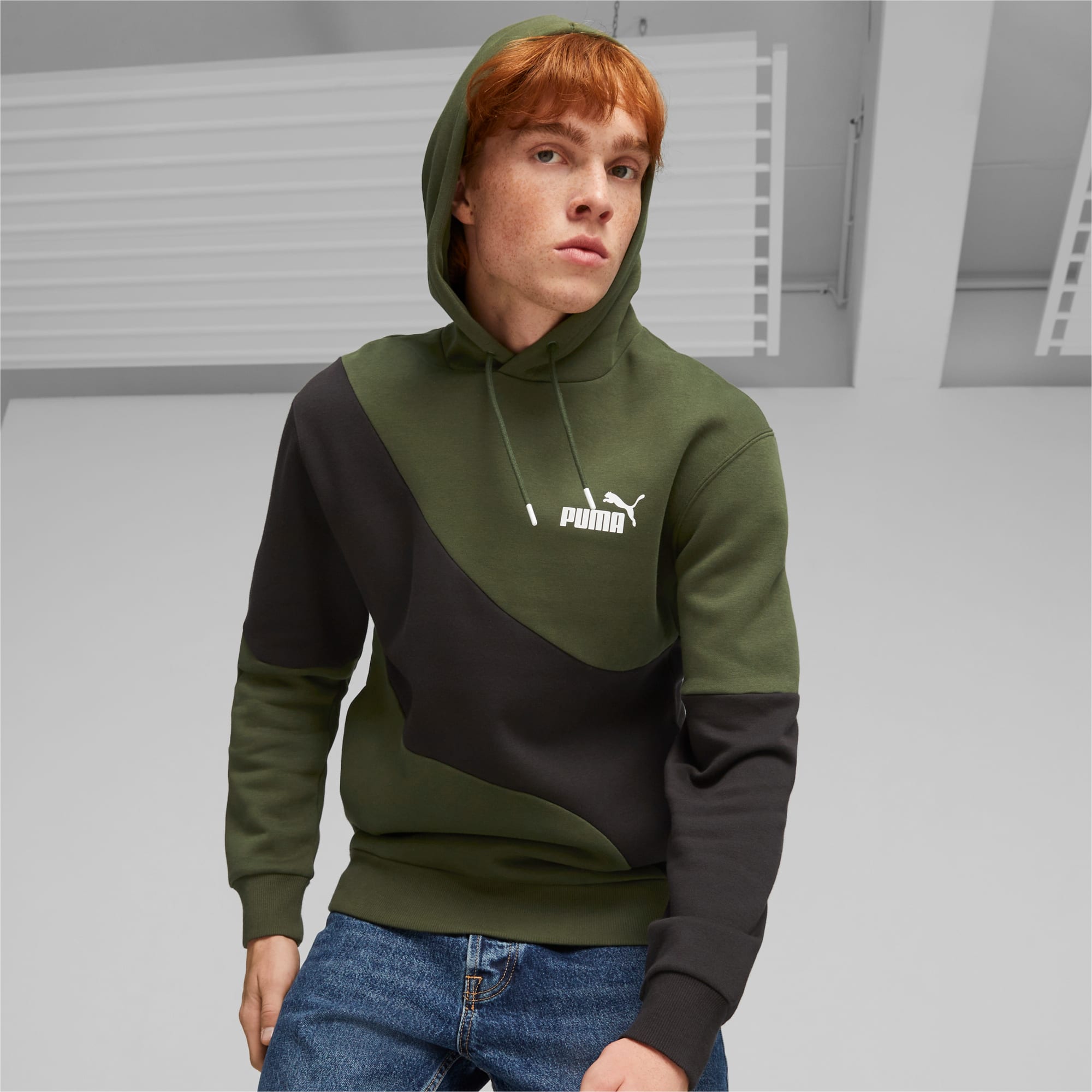 Puma pullover hoodie mens online