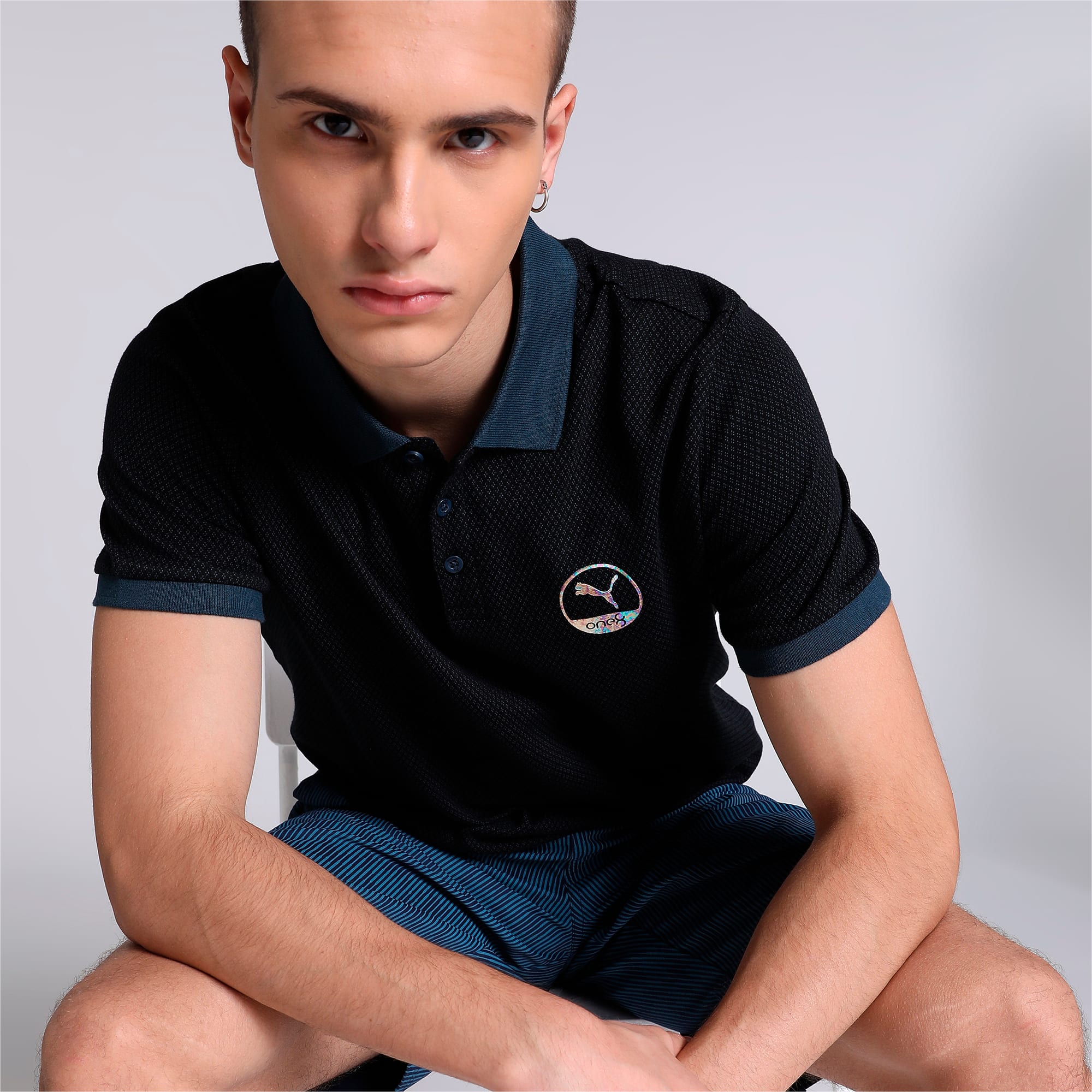 Puma diamond top jacquard polo