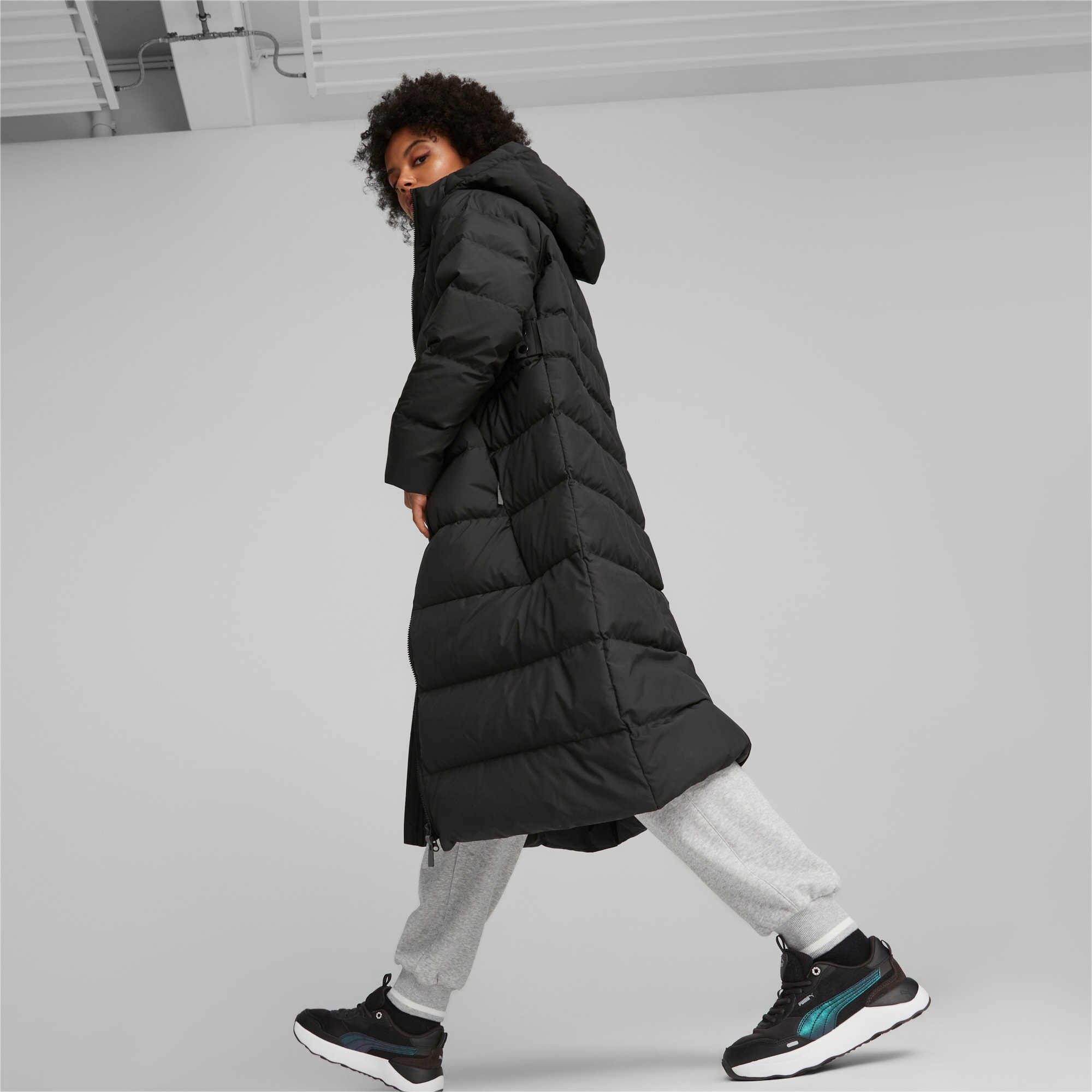 Puma longline down clearance coat