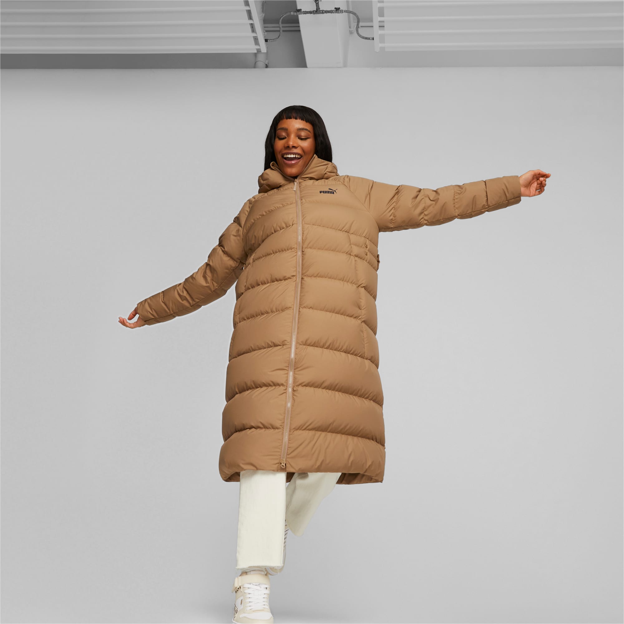 Women's Long Hooded Down Coat