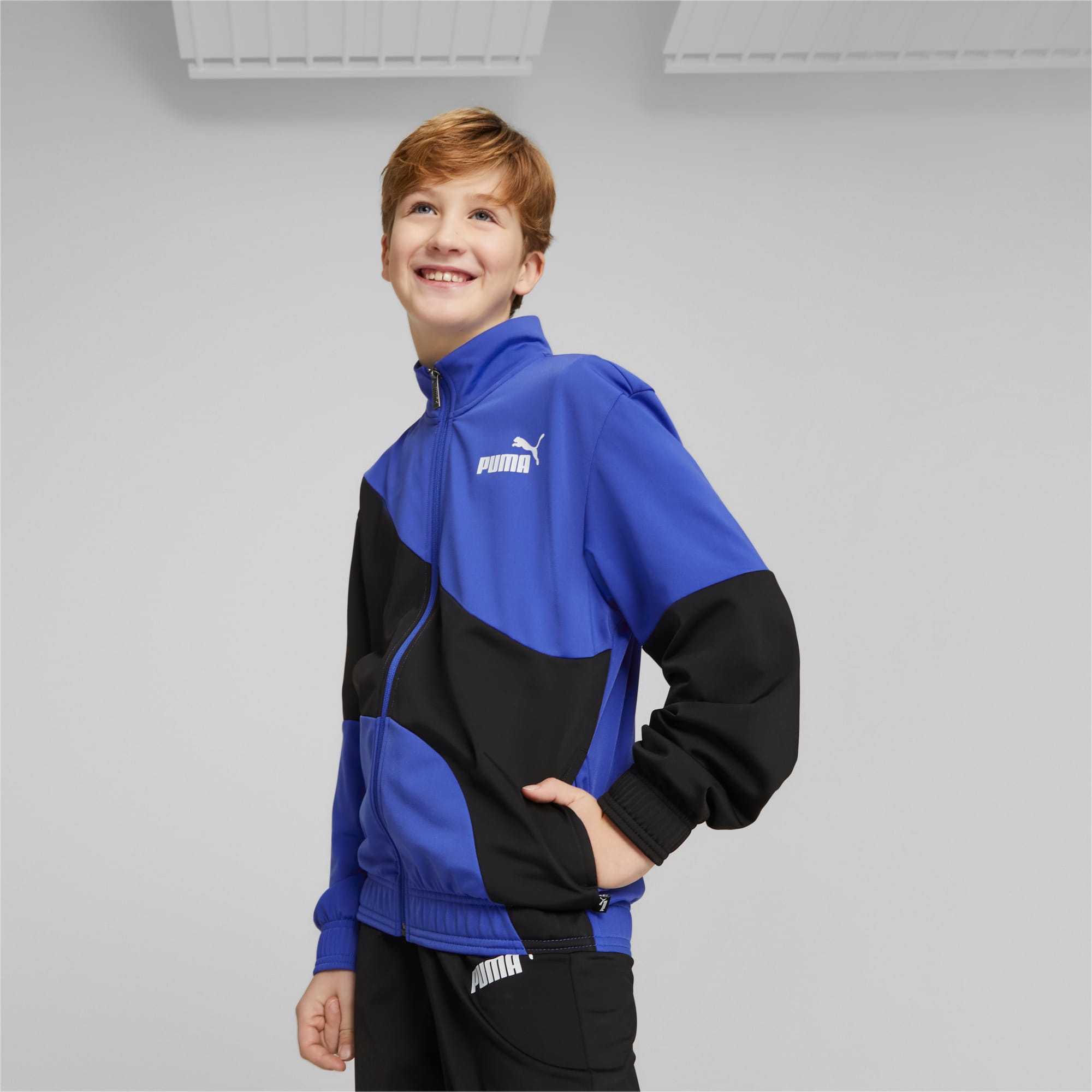PUMA公式】キッズ ボーイズ PUMA POWER キャット ポリ ジャージ 上下