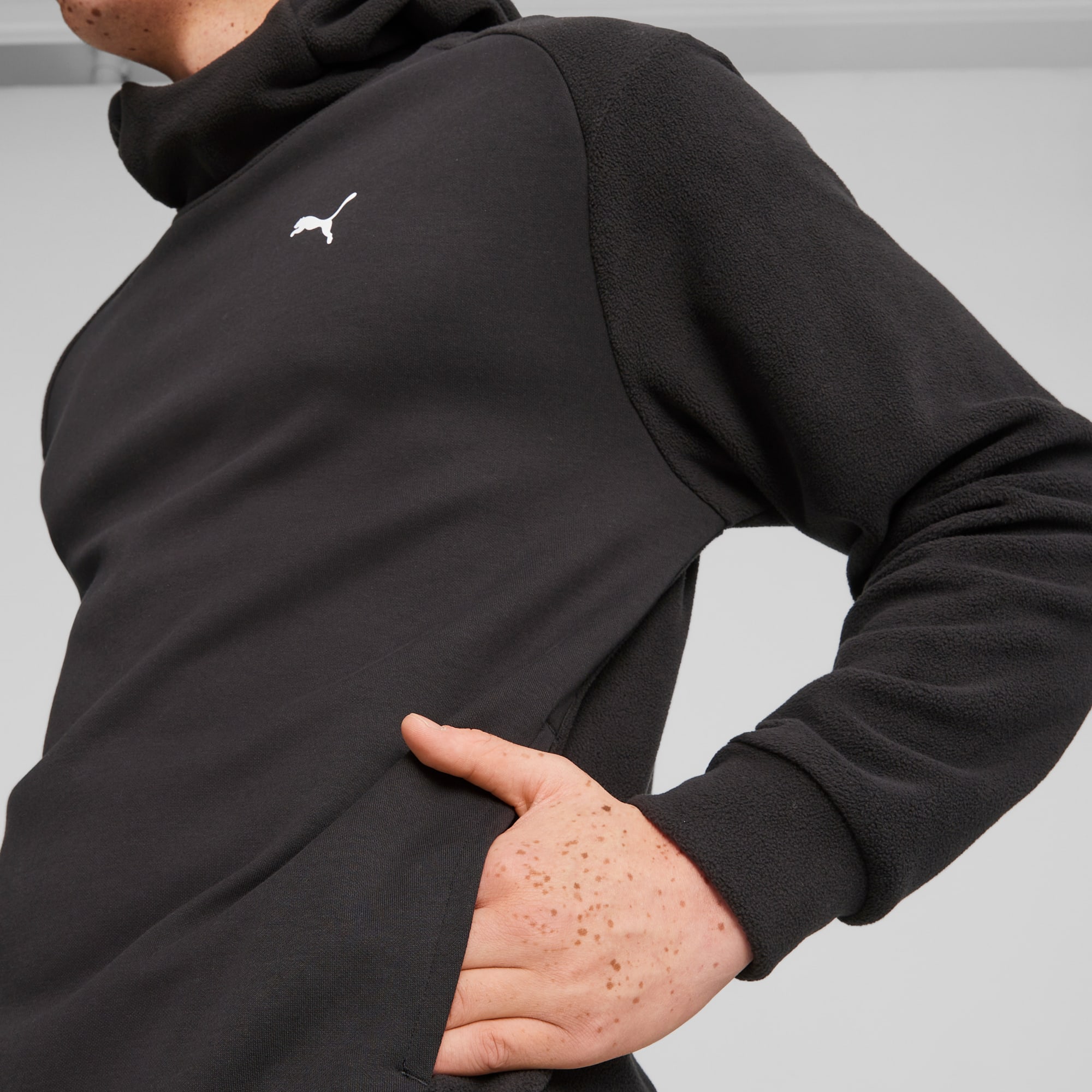 Polar fleece hoodie on sale
