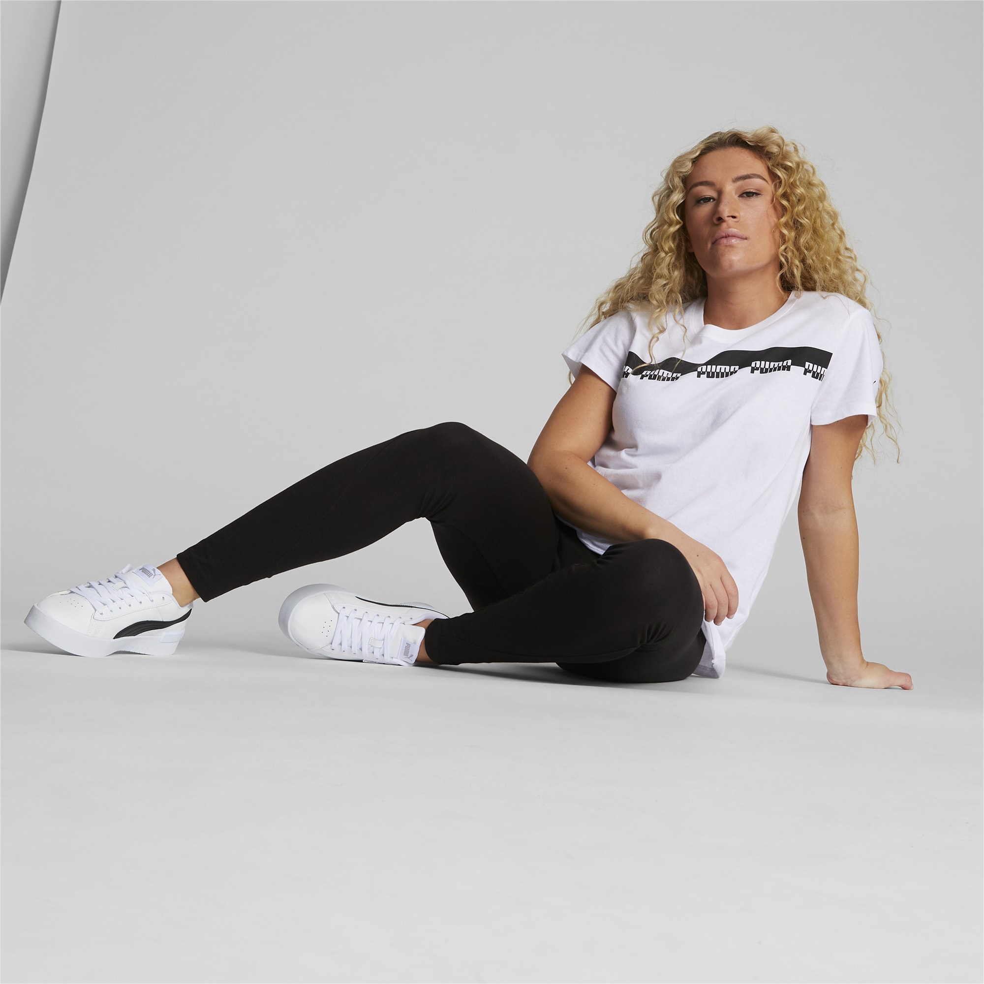 Step into style and savings with PUMA Women's Power Graphic Leggings in  Black! Enjoy up to 40% off and make a powerful fashion statement.
