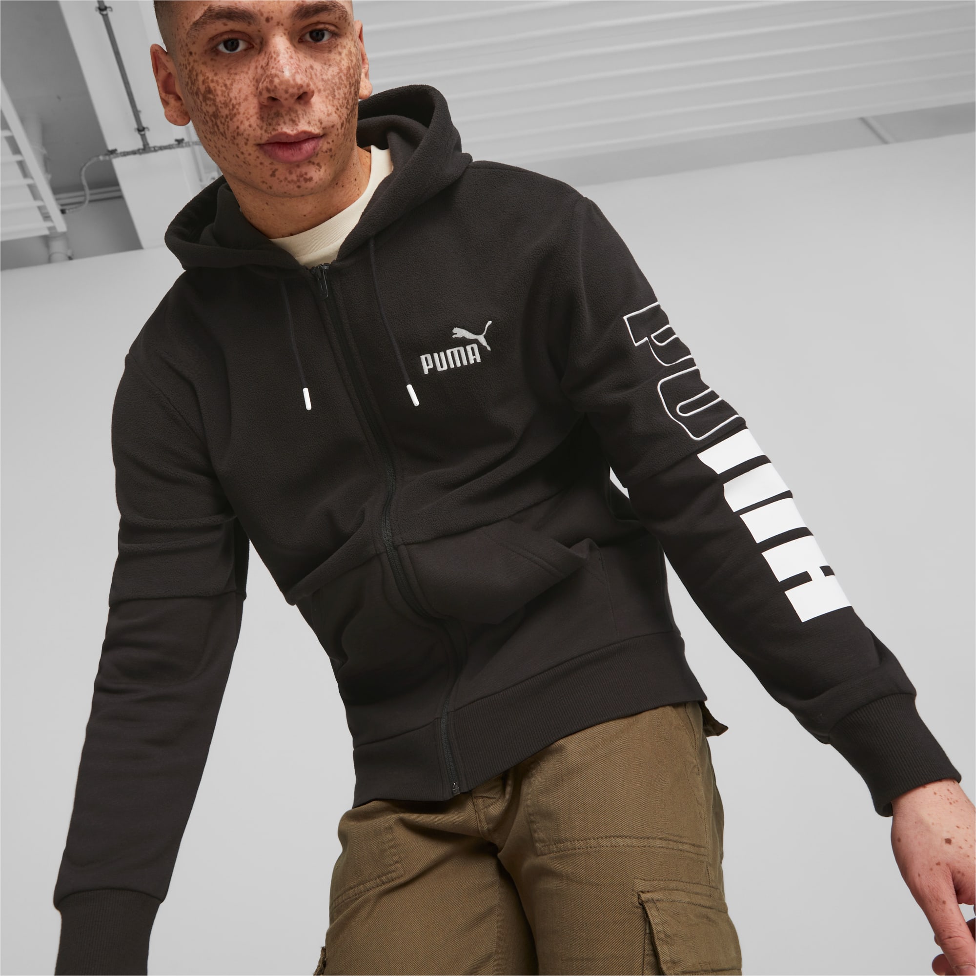 Embroidered Zip Through Hoodie - Men - Ready-to-Wear