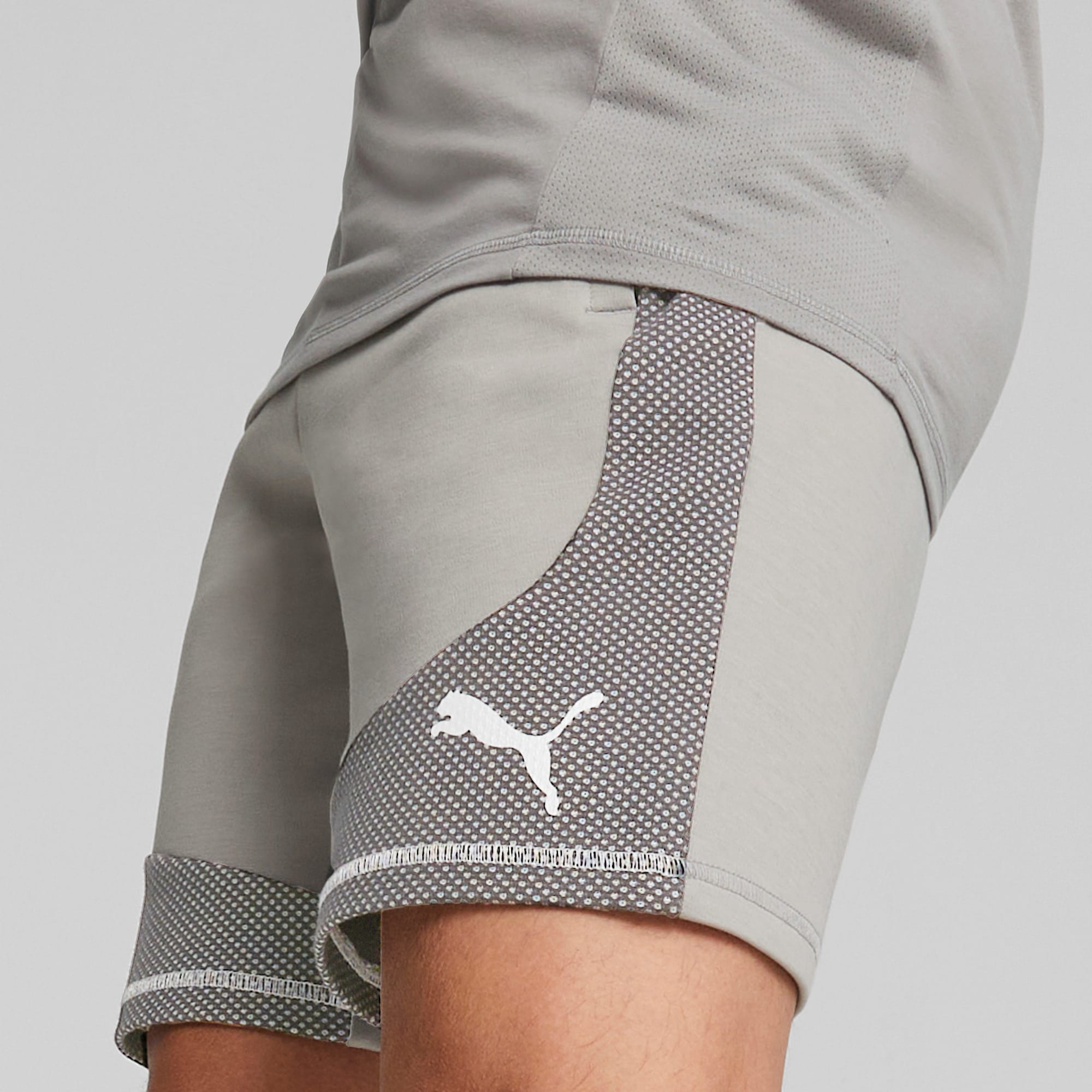 Gray puma shorts top