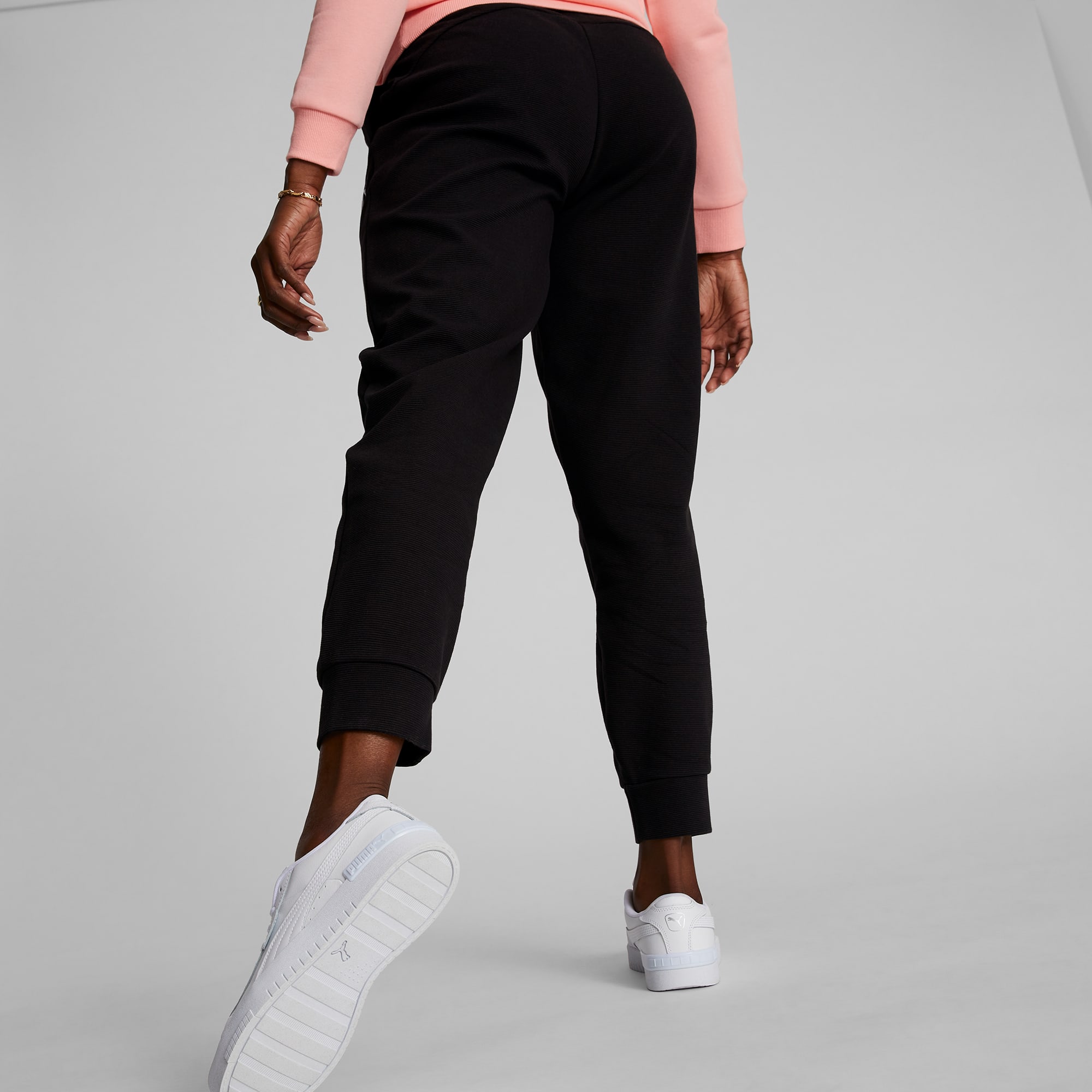 Puma essentials fleece women's pants clearance