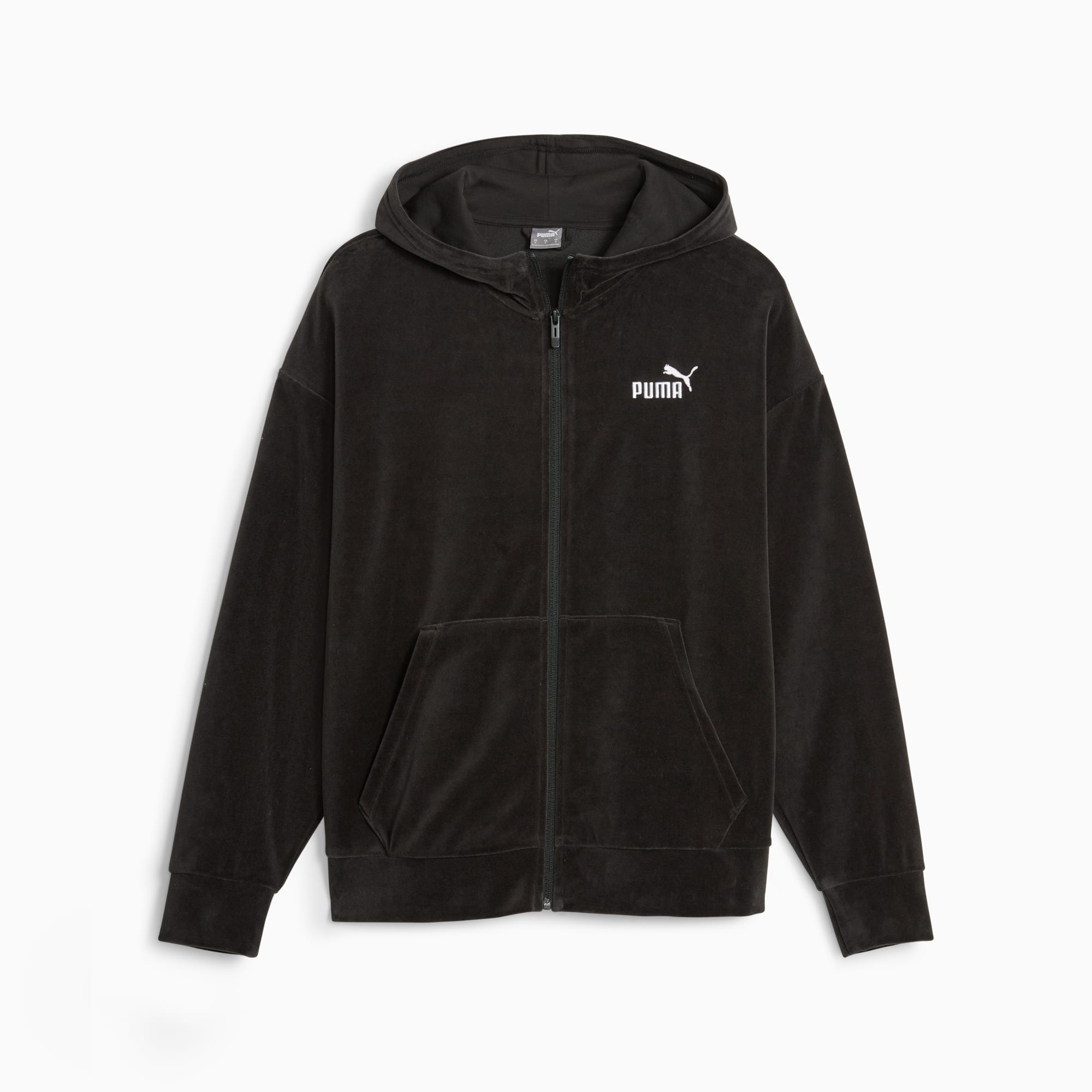 Puma black sales zip up hoodie