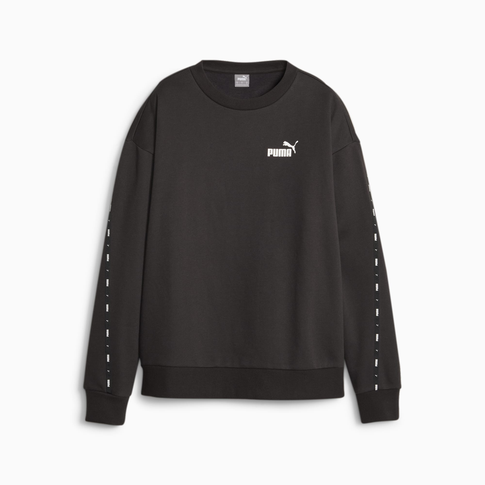 Puma tape tie waist crew sweatshirt discount