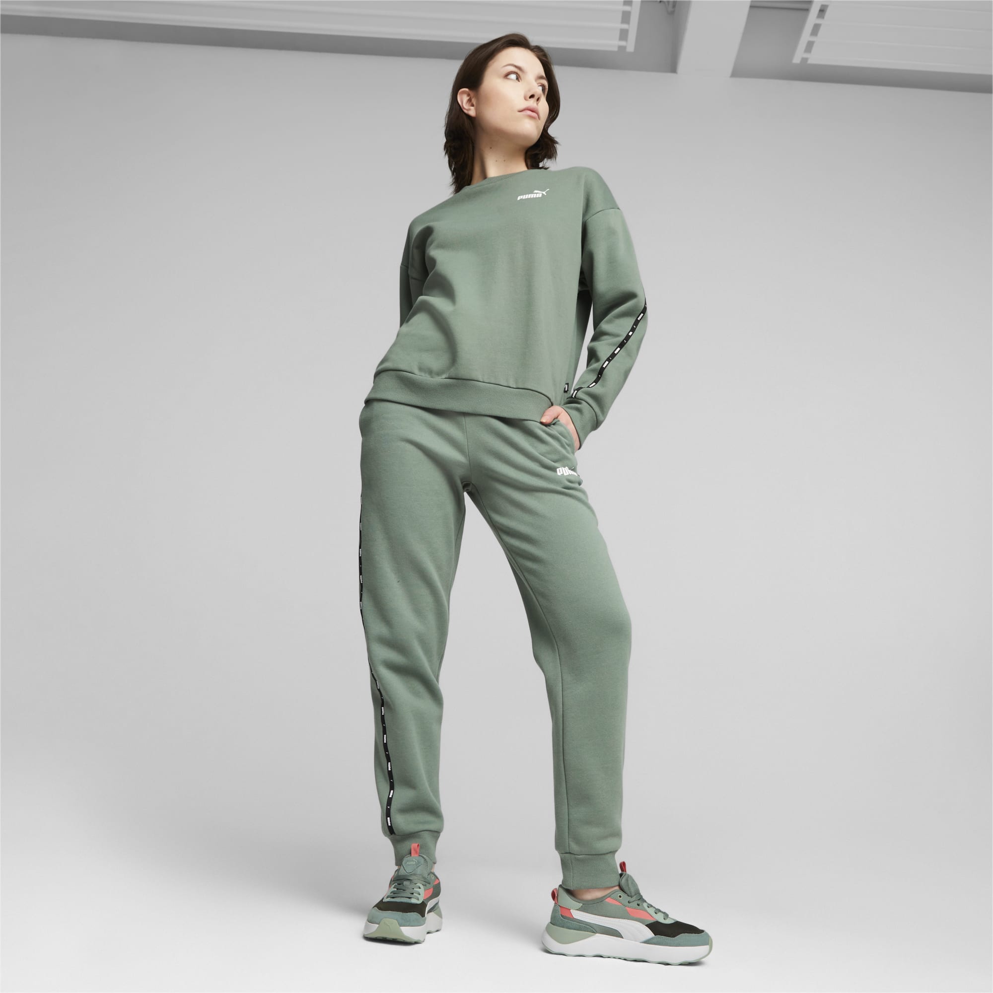 ESS TAPE Women s Sweatshirt PUMA Shoes PUMA
