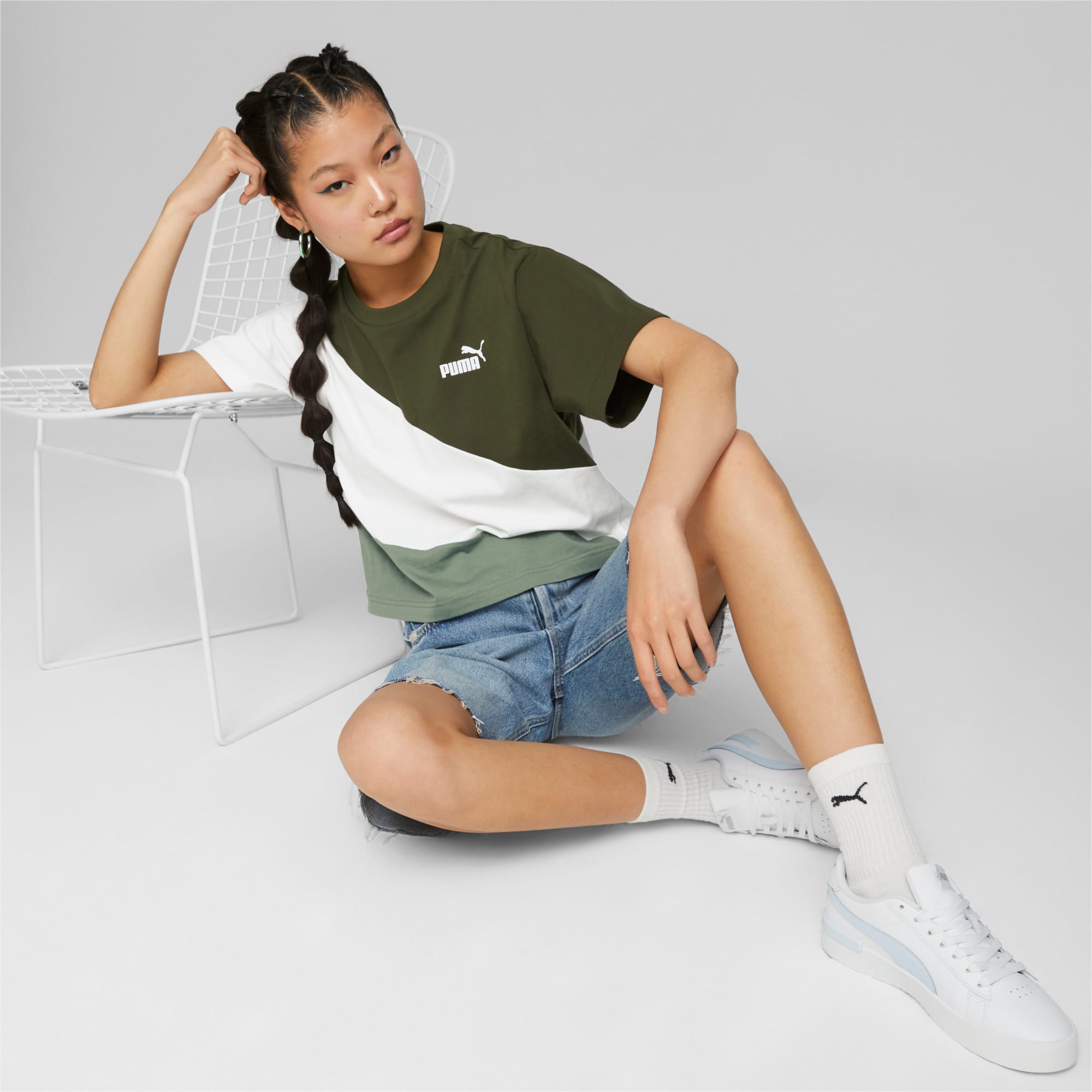Puma revolt cropped tee online