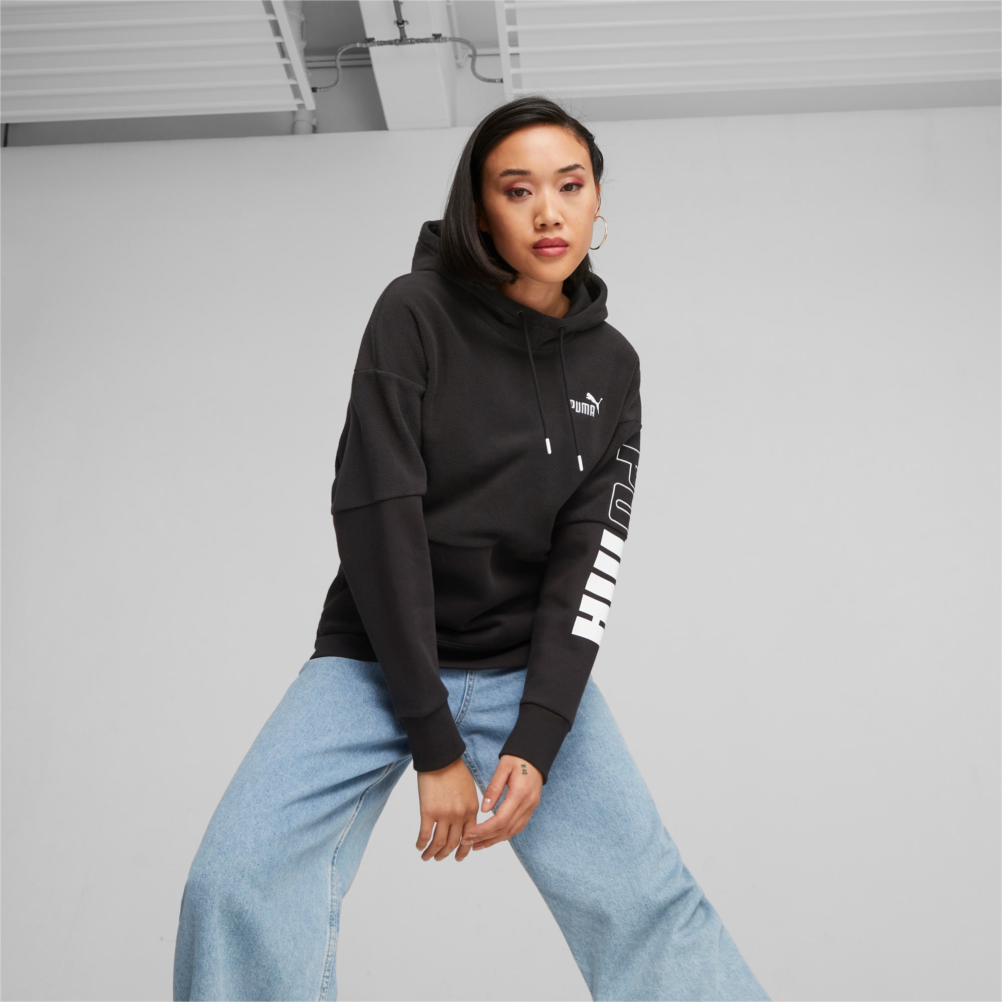 Puma black hoodie womens 2025