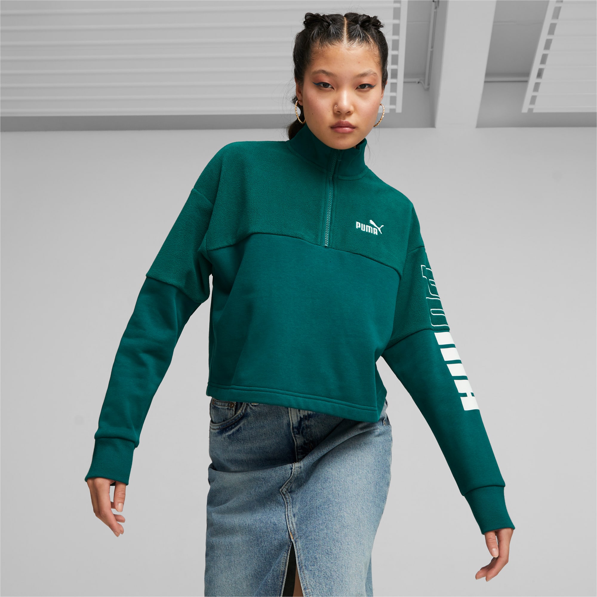 Puma zippered sweatshirts on sale