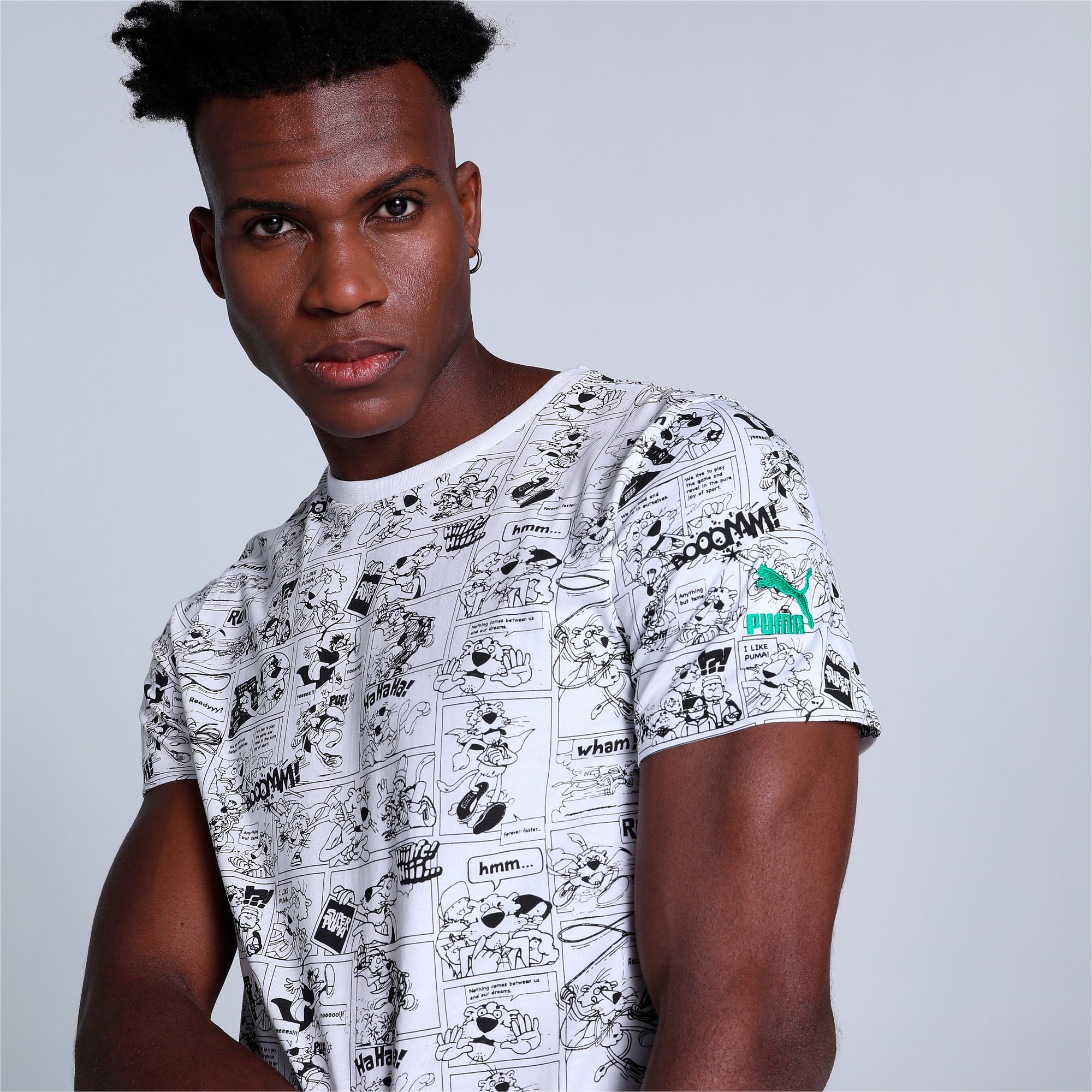 Super PUMA All Over Print Men s Slim Fit T Shirt PUMA