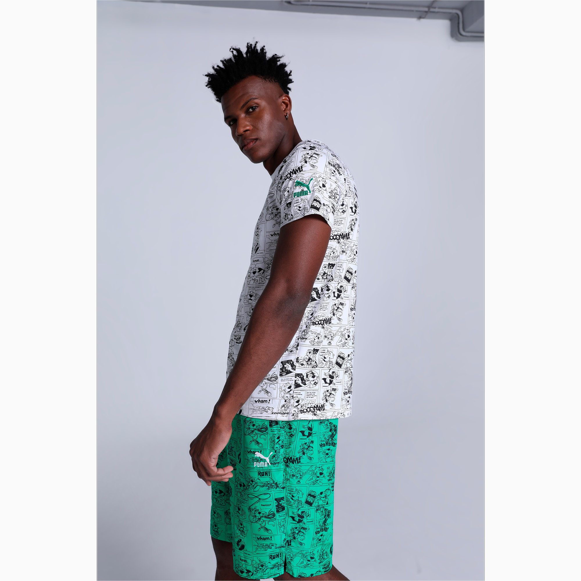 Super PUMA All Over Print Men s Slim Fit T Shirt PUMA