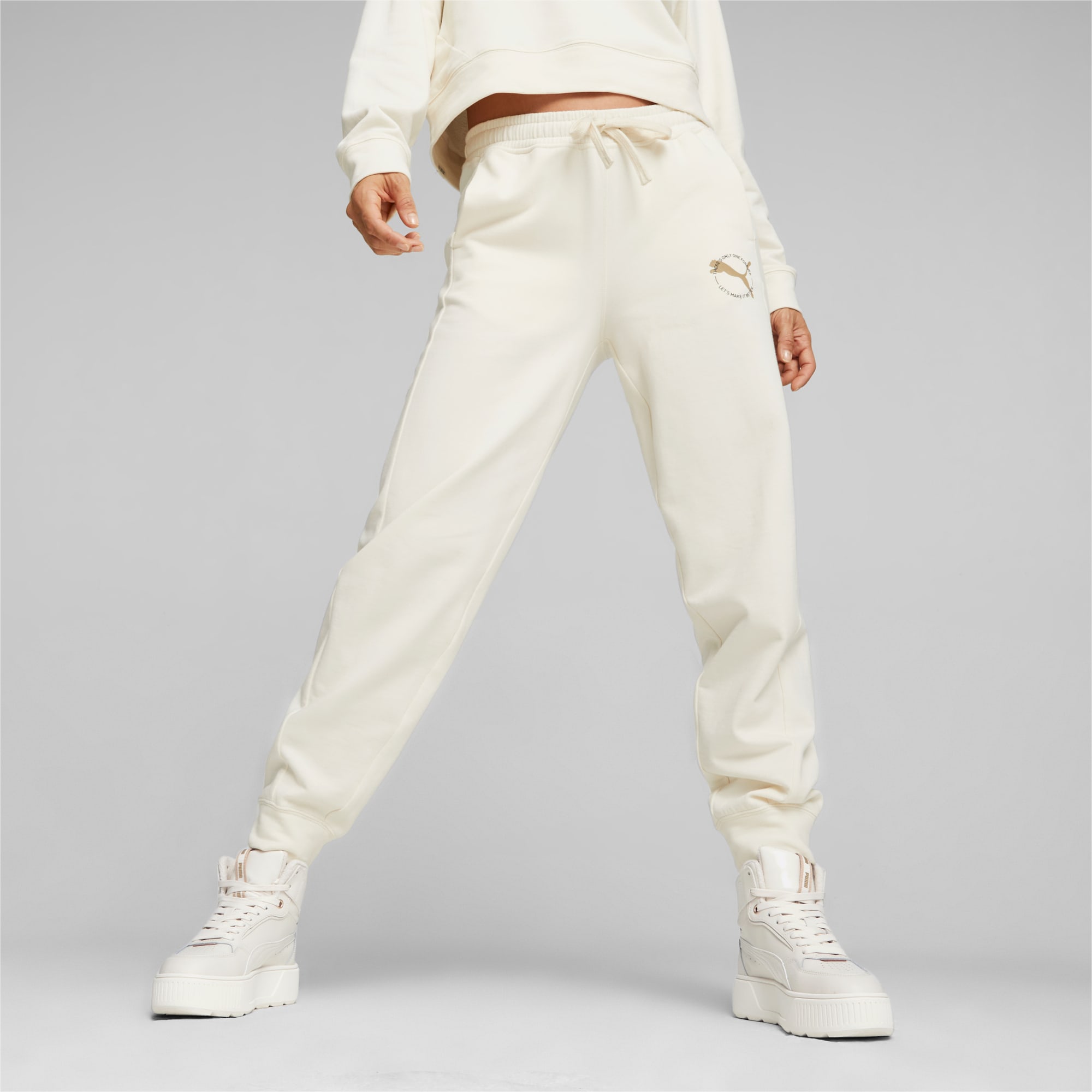 Buy Puma BETTER SPORTSWEAR Women Off White Sweatpants Online