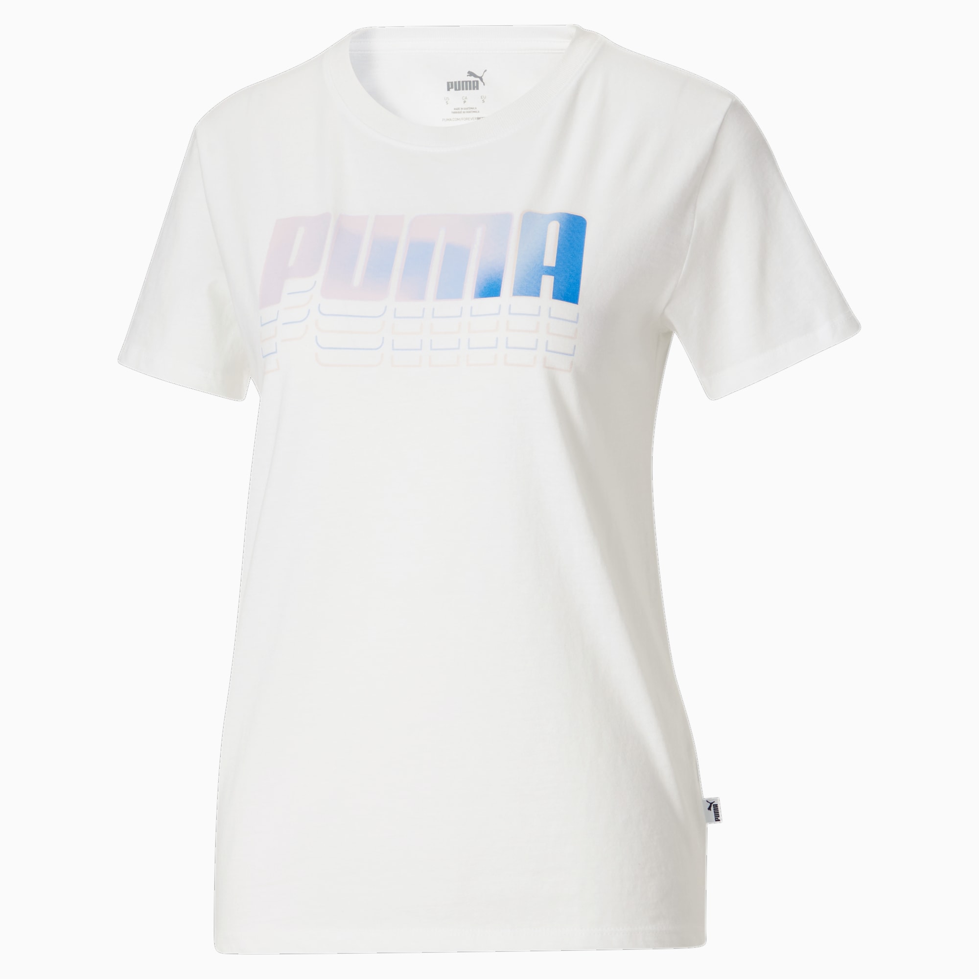 Ombre-Stacked-Logo-Women's-Tee