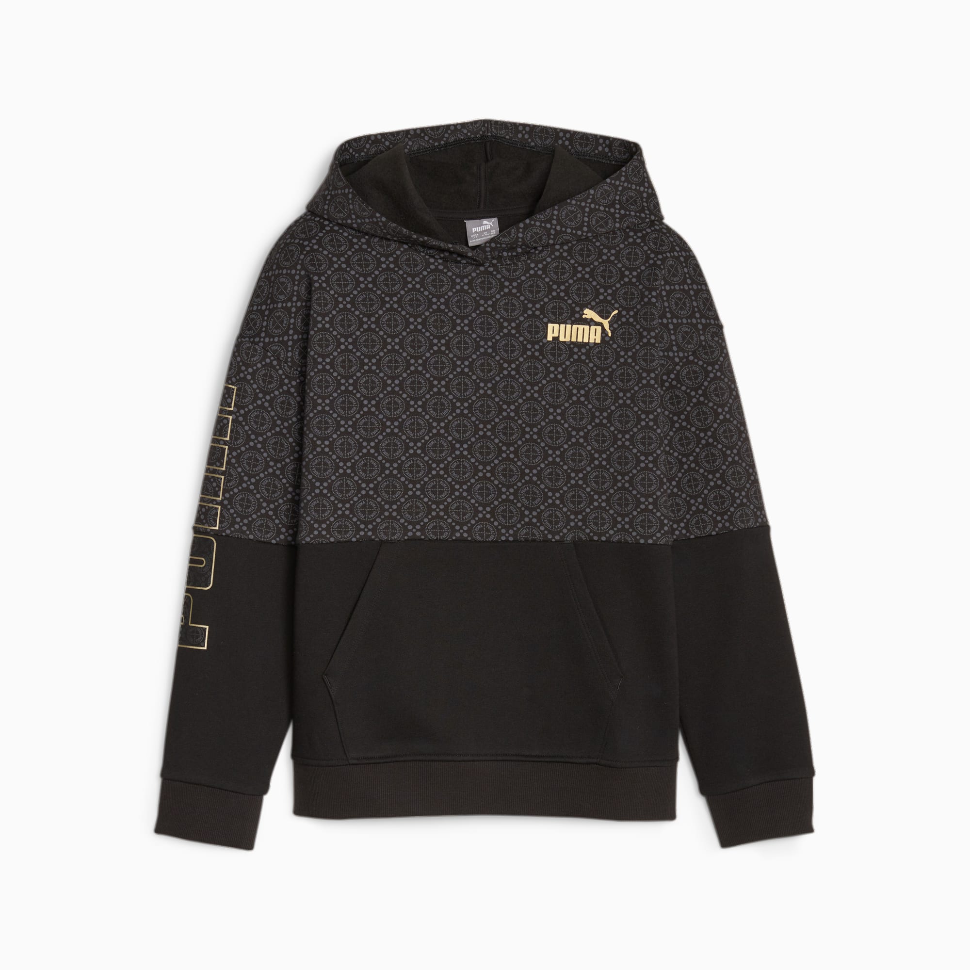 Felpa con cappuccio PUMA POWER a blocchi di colore da ragazza PUMA