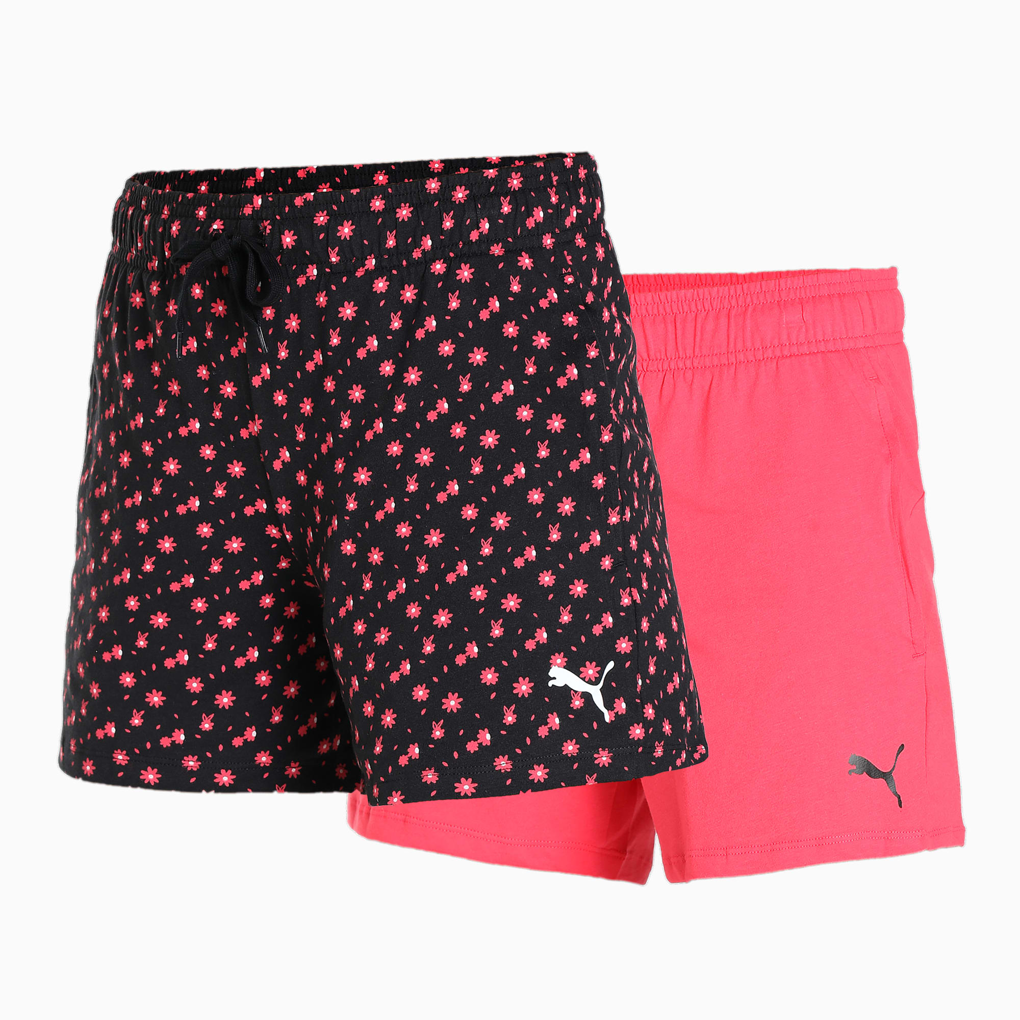 Puma shorts womens pink and blue outlet