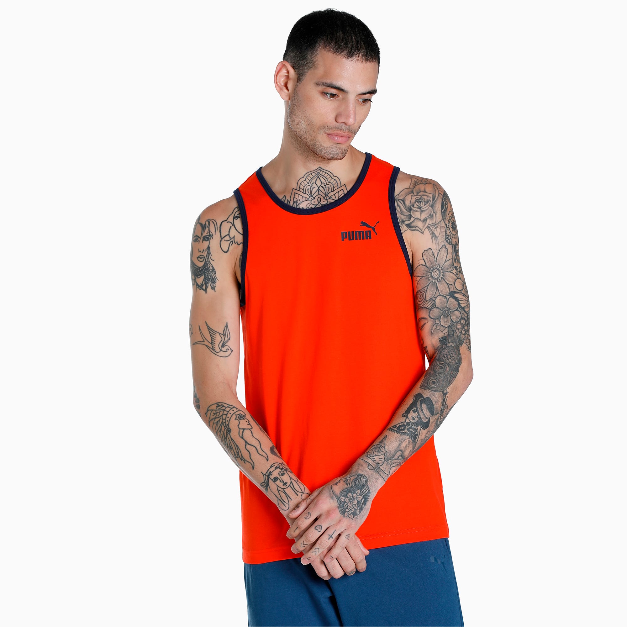 Men s Contrast Tank Tops Pack of 2 PUMA