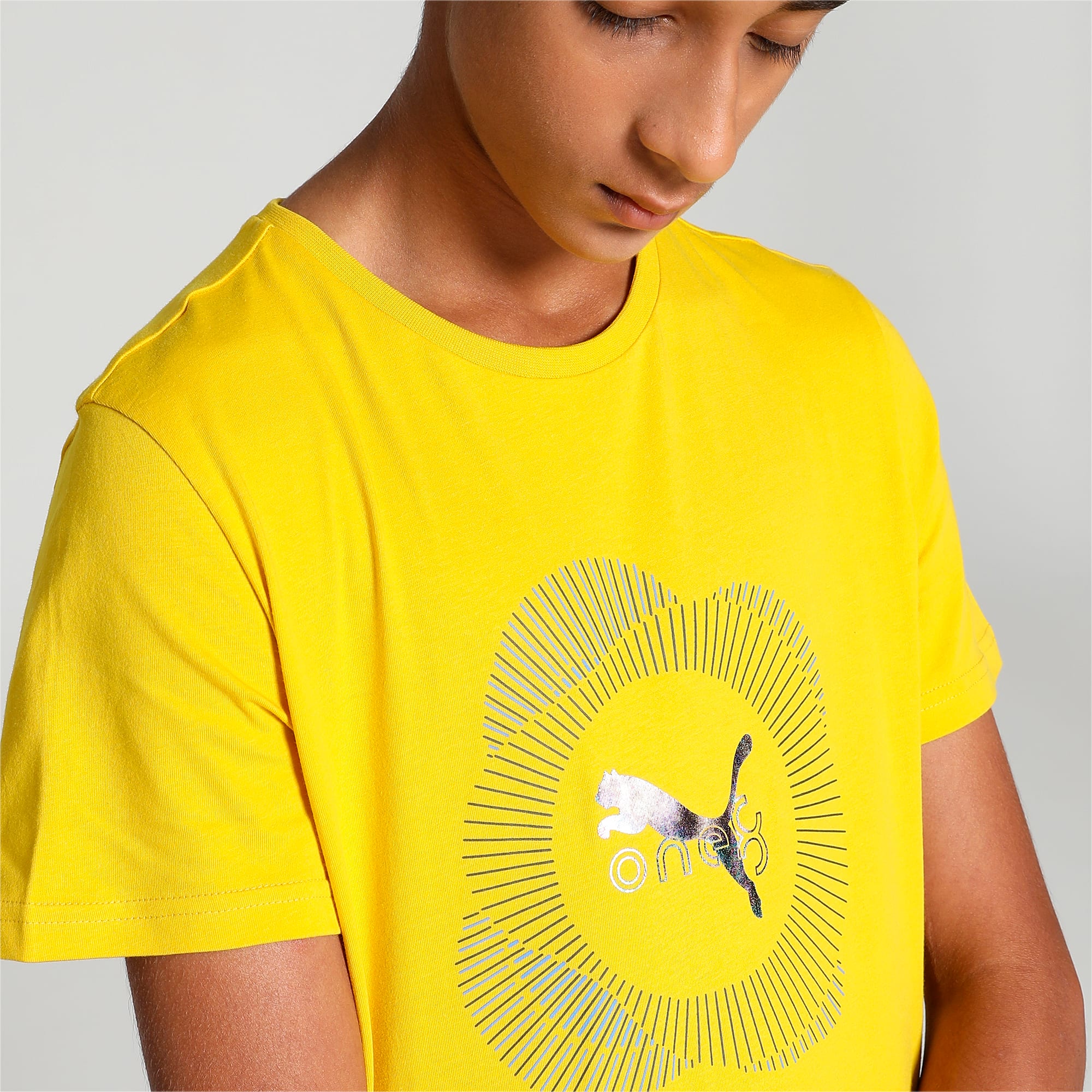 Puma one8 yellow t shirt top