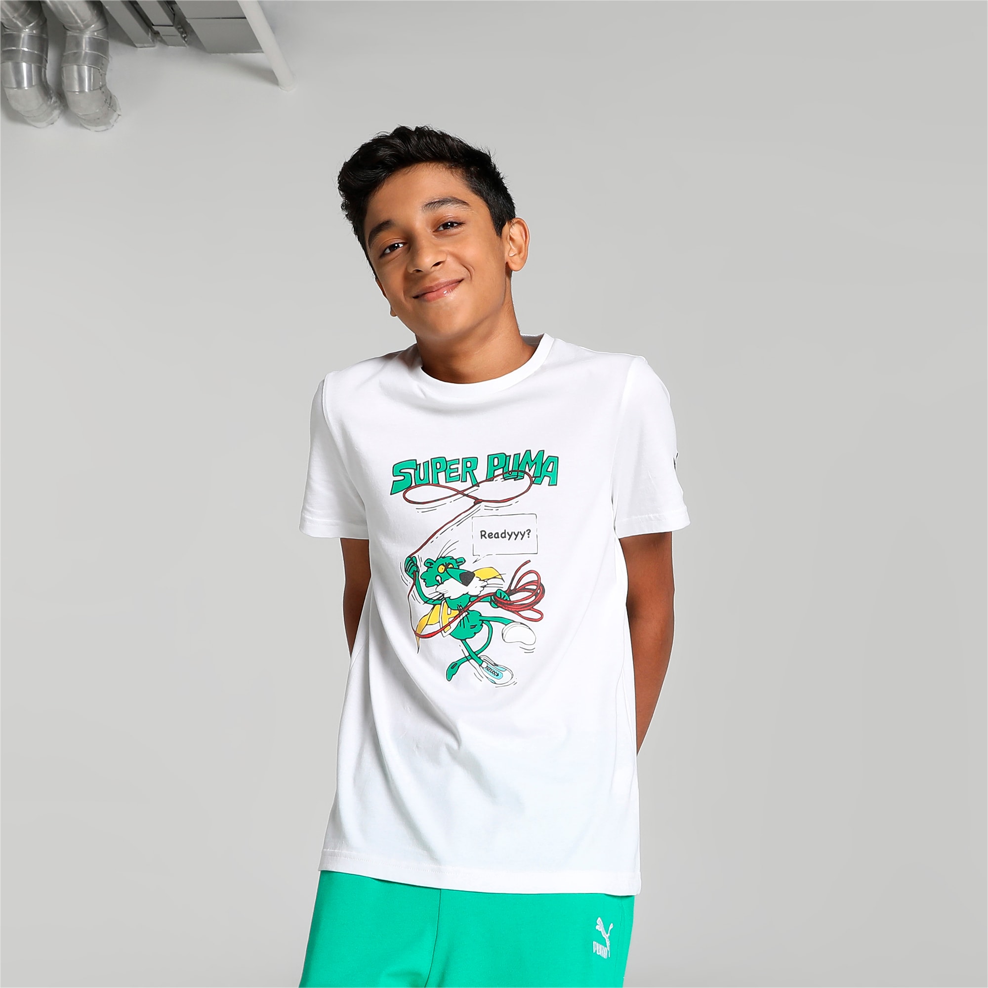 Super PUMA Graphic Youth Regular Fit T Shirt