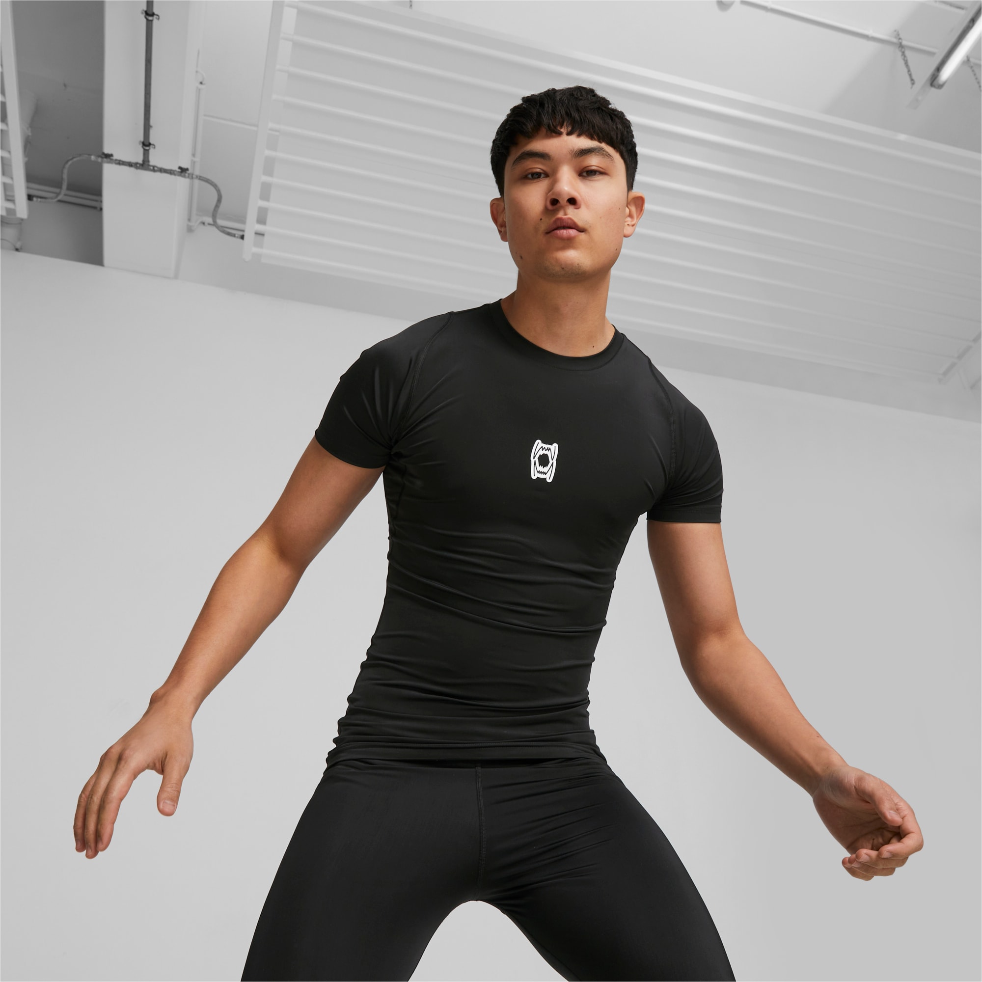 T-shirt de basketball Hoops Team Homme, PUMA Black, large