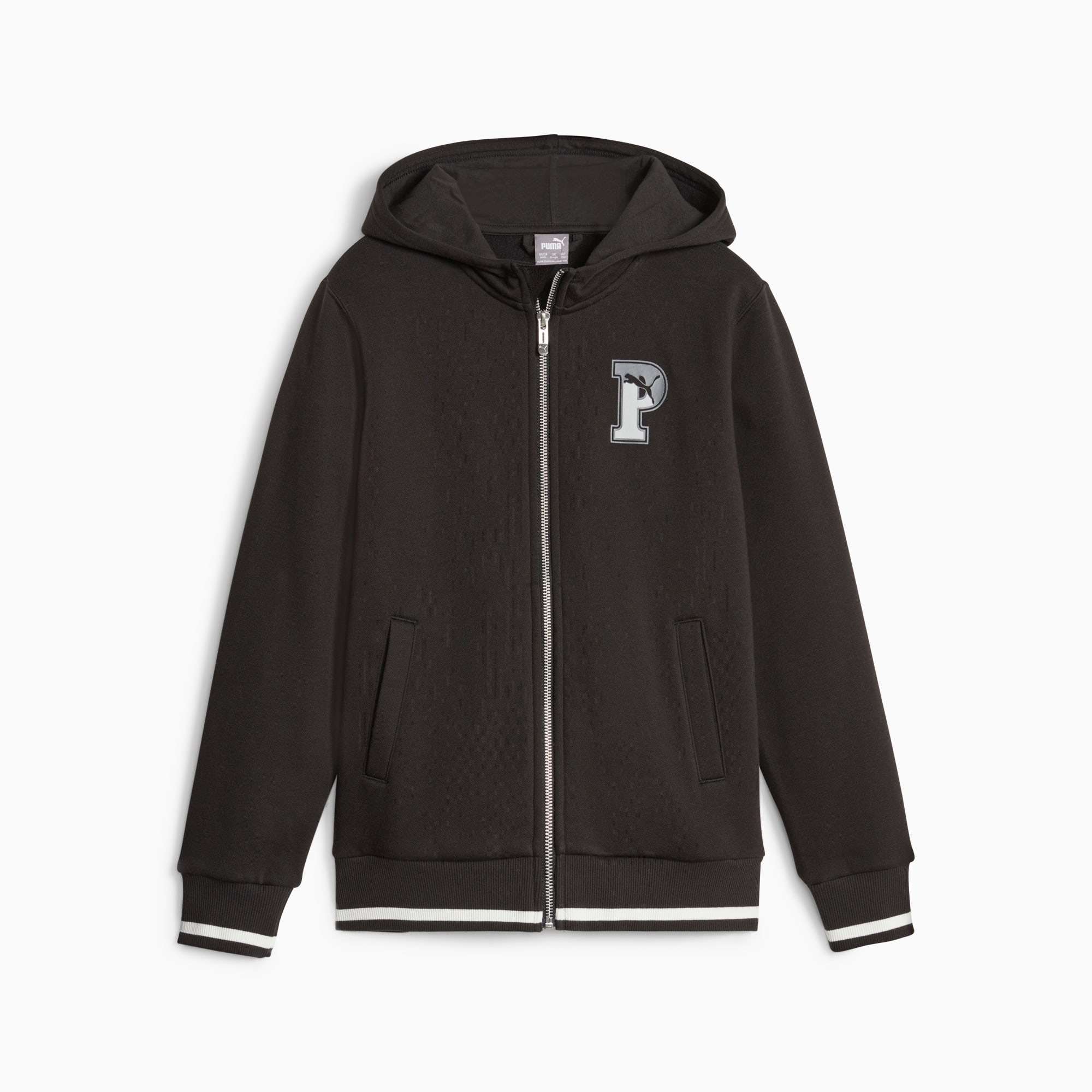 Black zip up hoodie kids discount