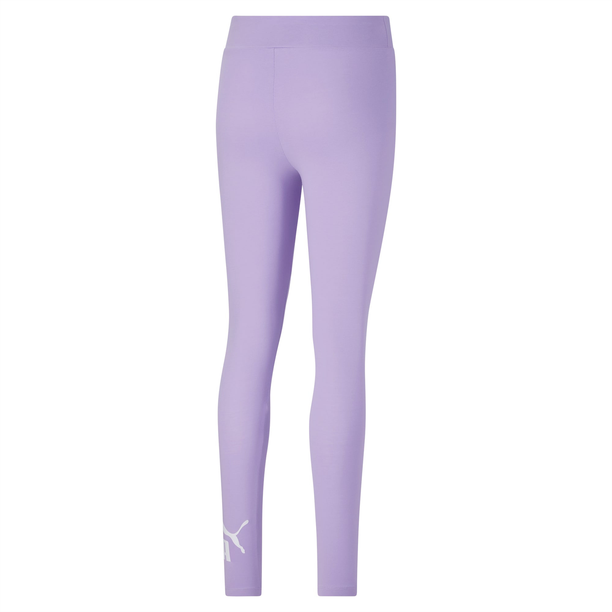 PUMA Womens Essentials Logo Leggings Casual - Purple - Size XL at