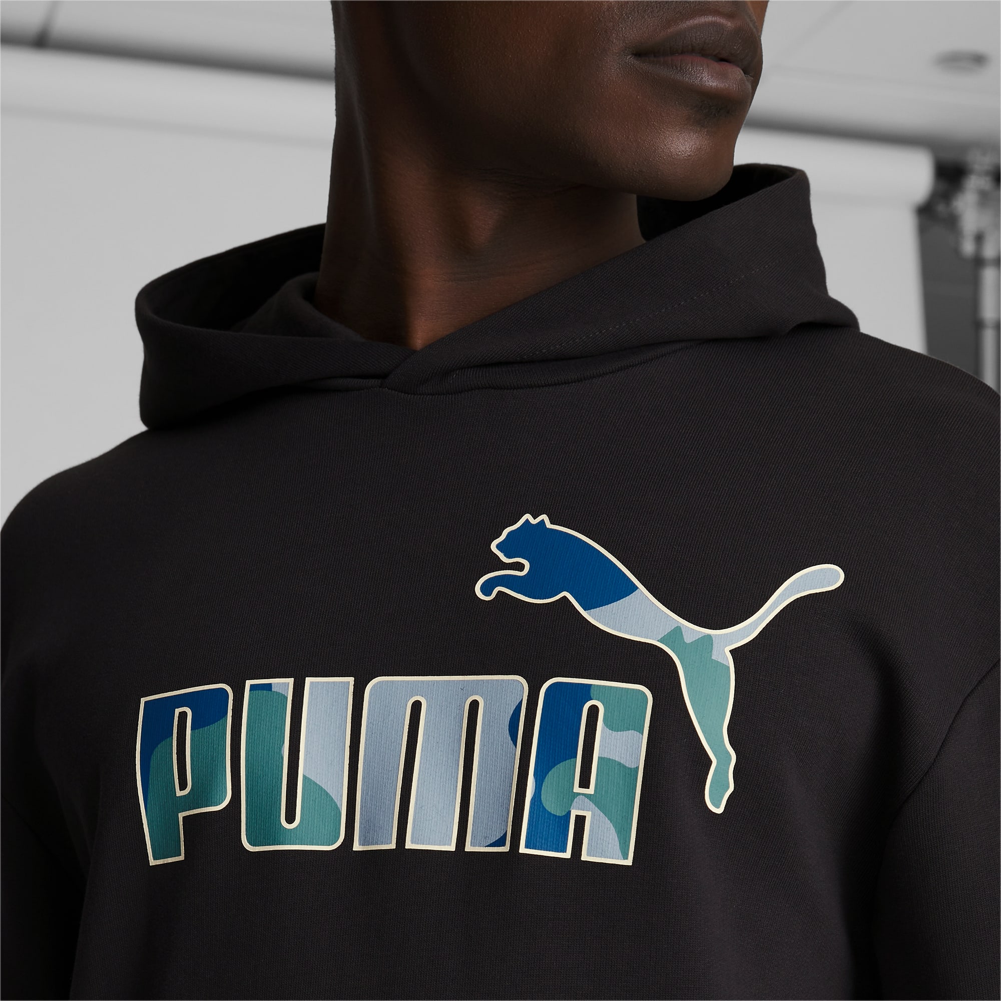 Blue puma hoodie mens discount