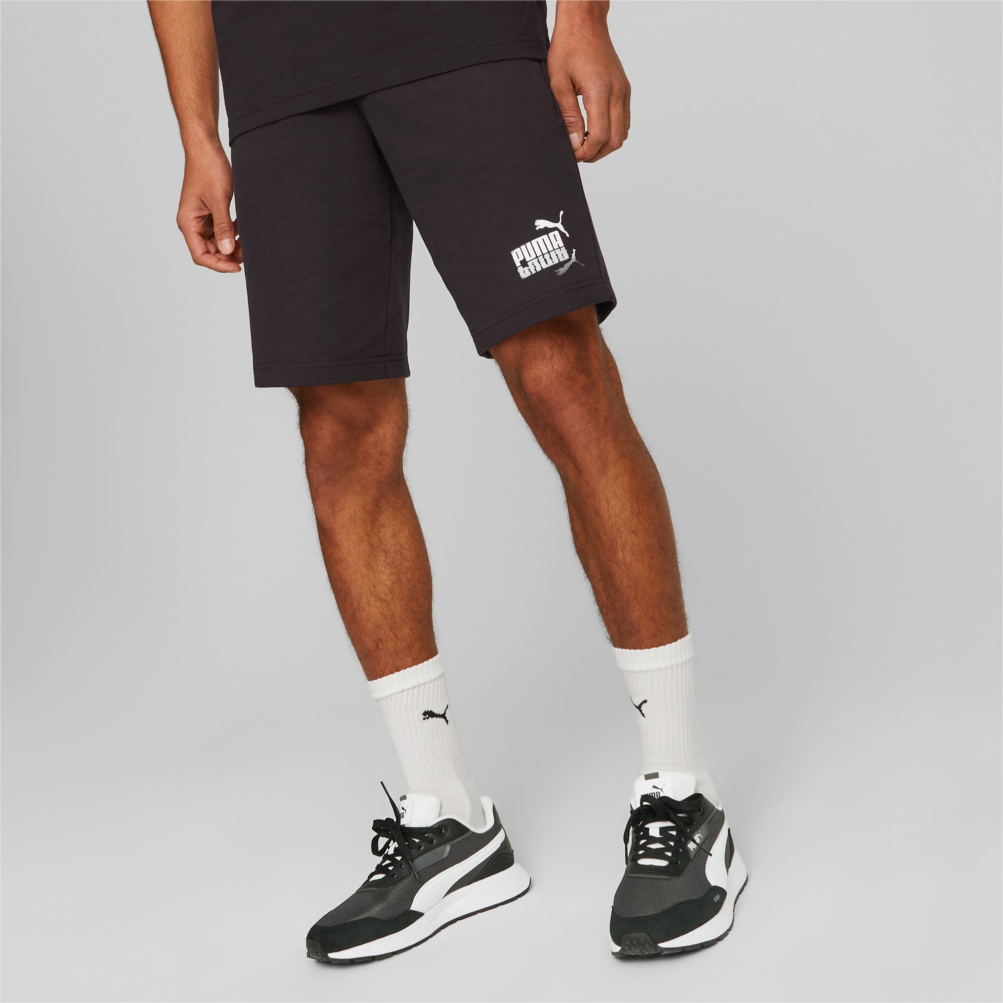 Puma sweat hot sale shorts mens